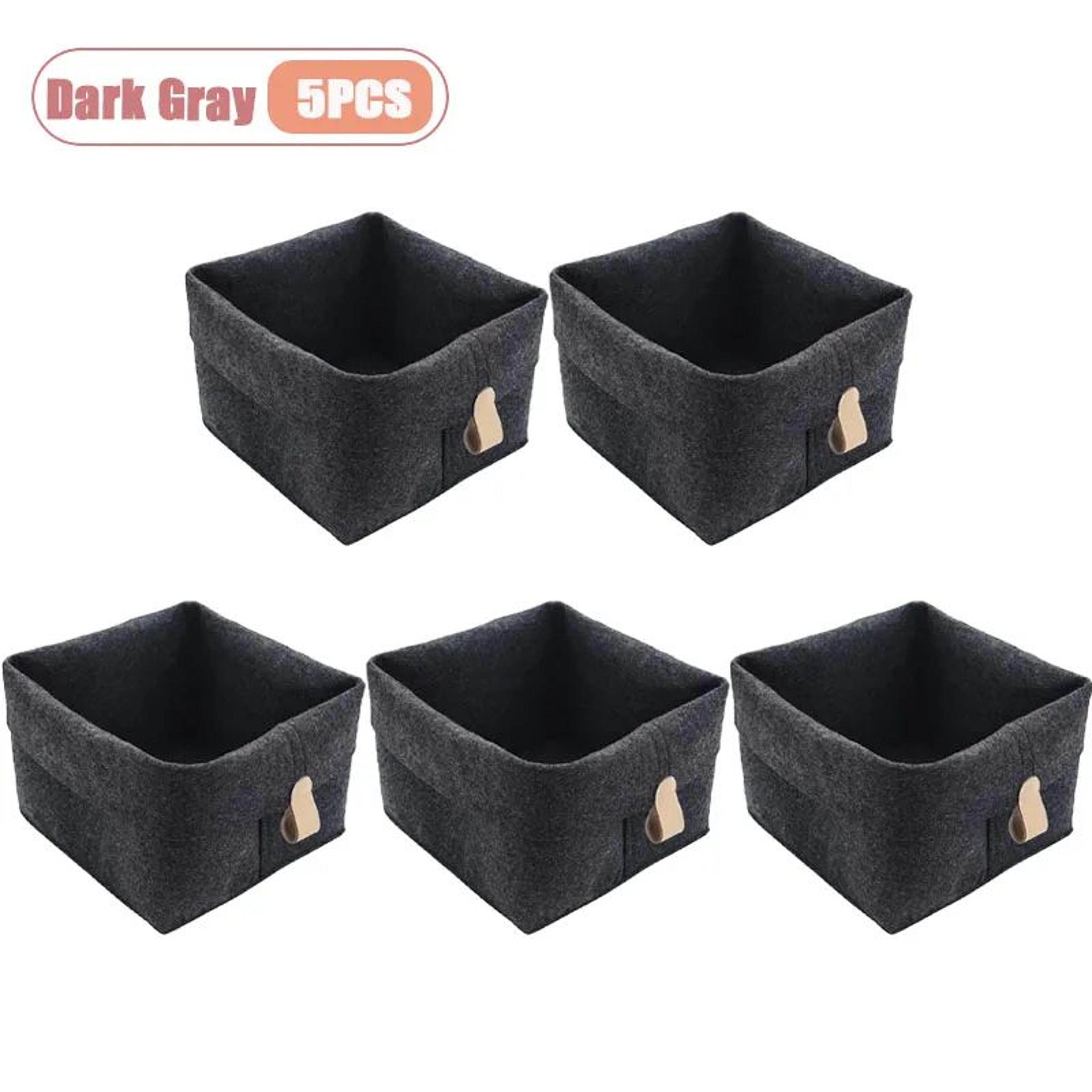 Felt Desktop Organizer Basket For Home And Office Storage 8