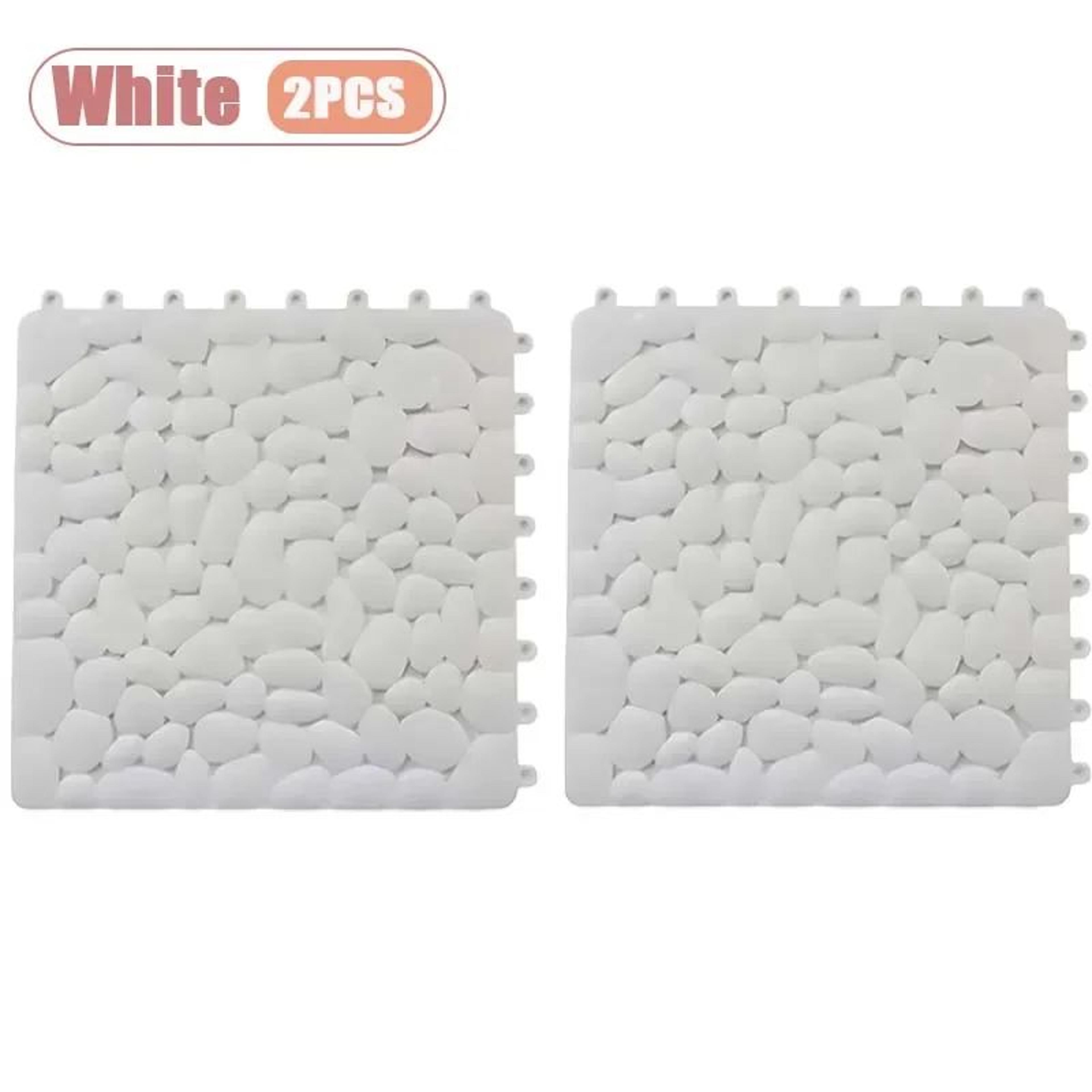 Interlocking Pebble NonSlip Shower Mat 118 Inch Waterproof Bathroom Floor Tiles 9