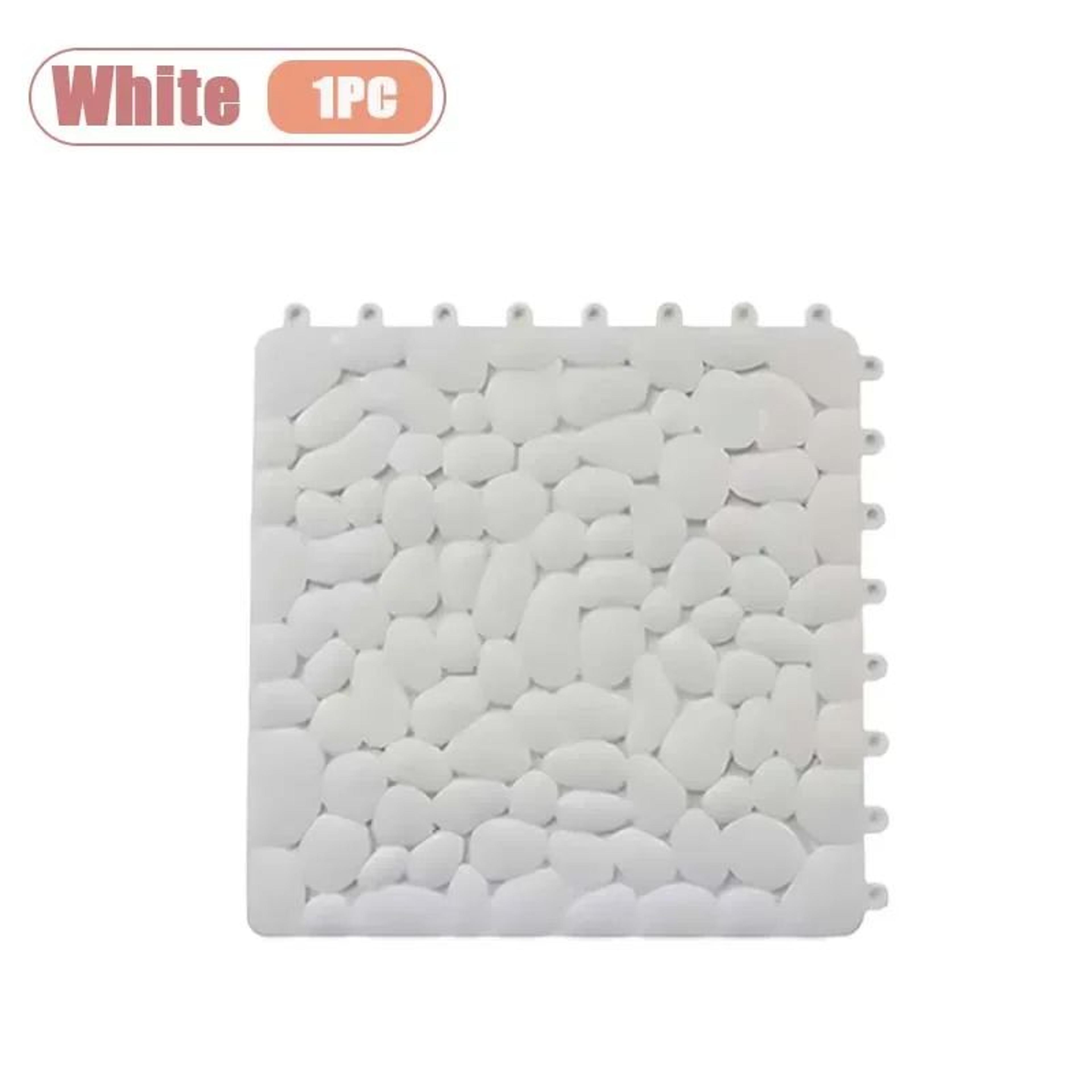 Interlocking Pebble NonSlip Shower Mat 118 Inch Waterproof Bathroom Floor Tiles 6