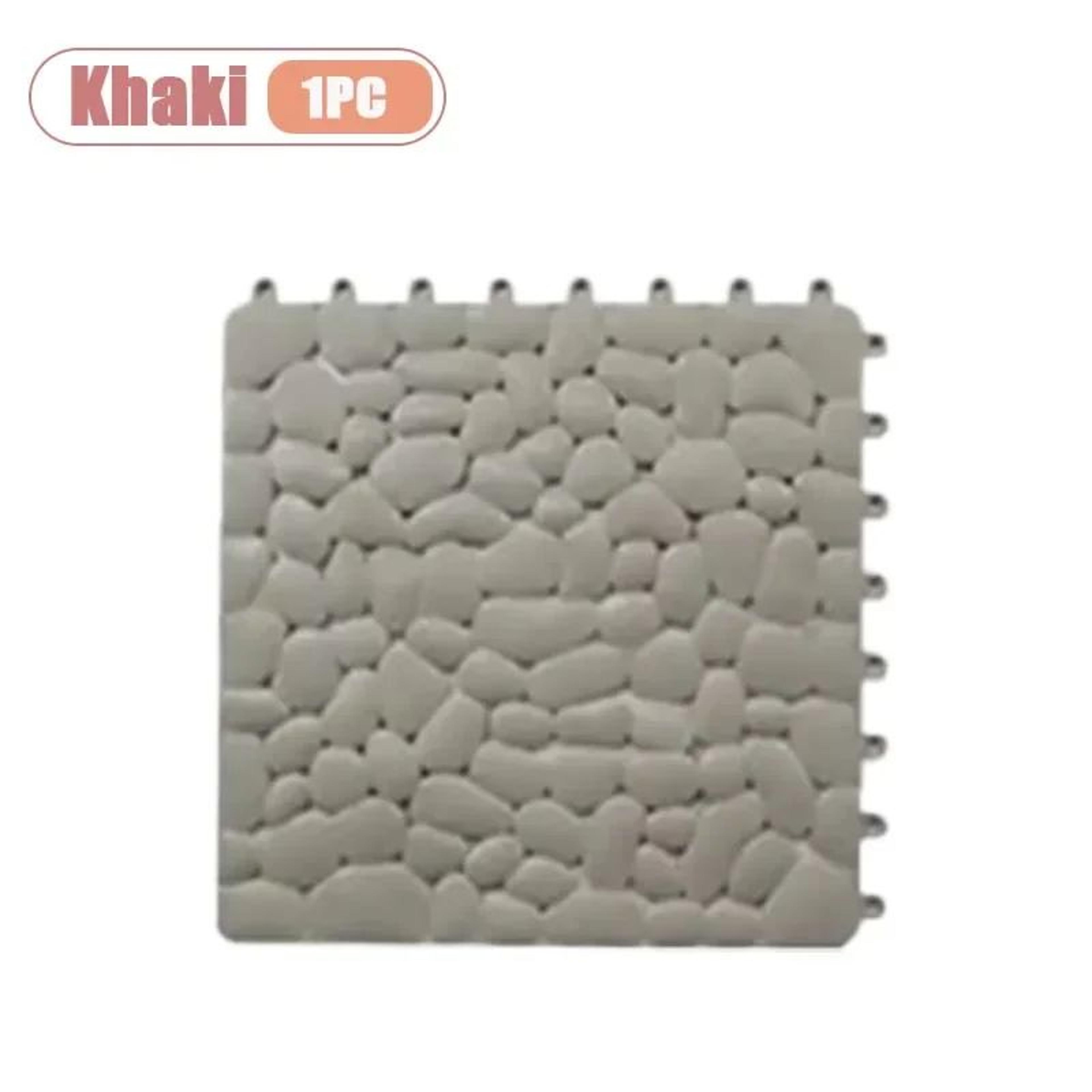 Interlocking Pebble NonSlip Shower Mat 118 Inch Waterproof Bathroom Floor Tiles 14
