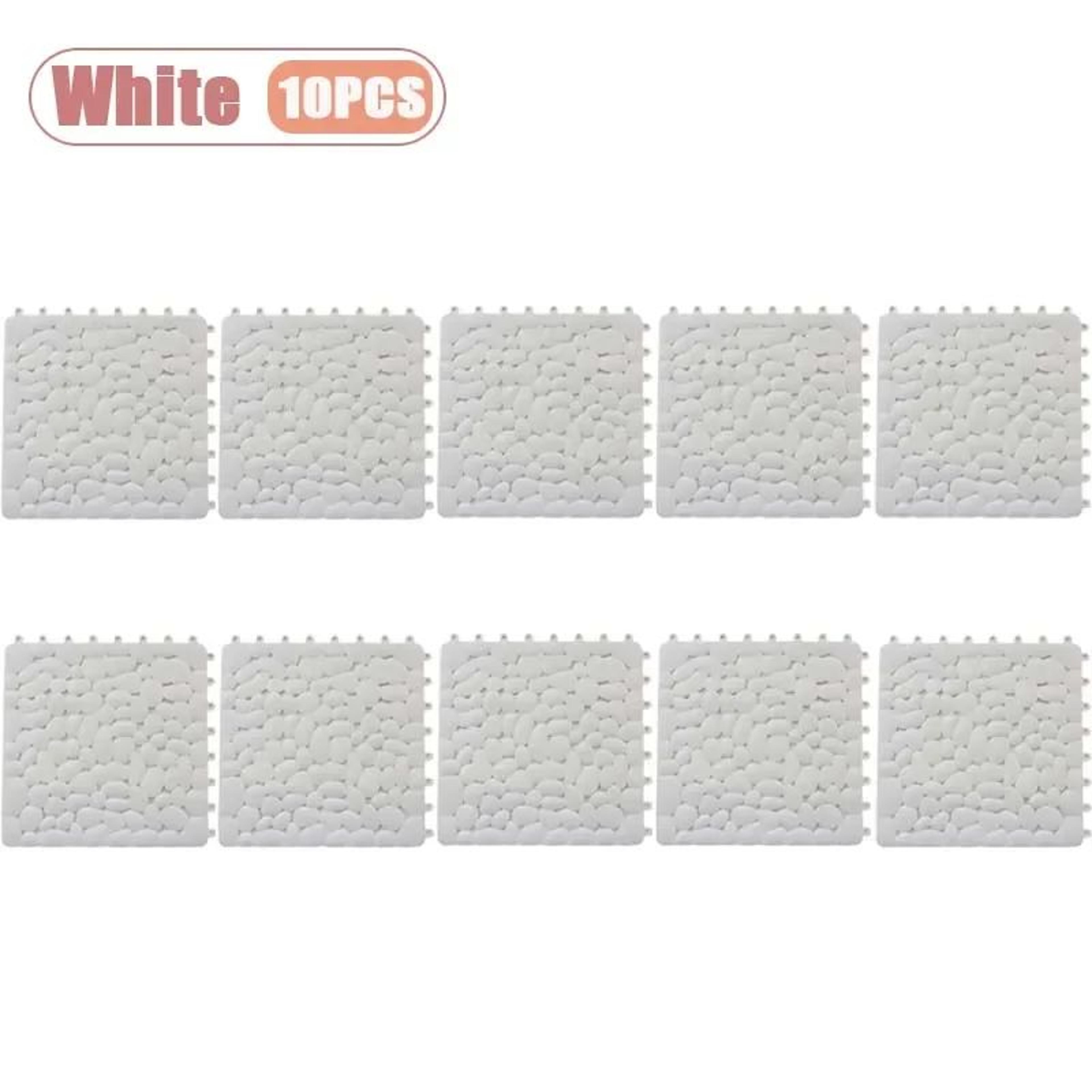 Interlocking Pebble NonSlip Shower Mat 118 Inch Waterproof Bathroom Floor Tiles 15