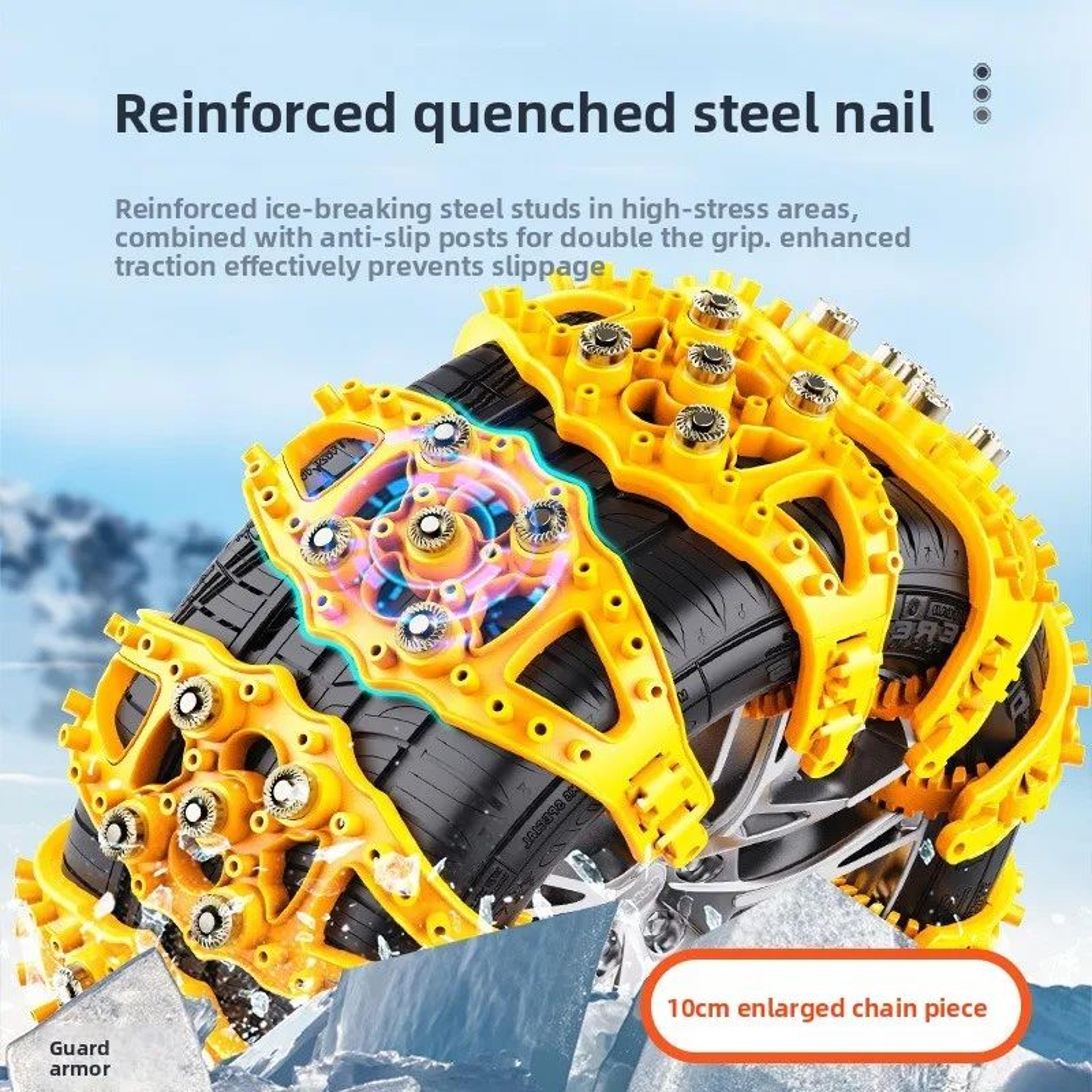 Universal Emergency Tire Snow Chains For Cars SUVs And Pickup Trucks 2