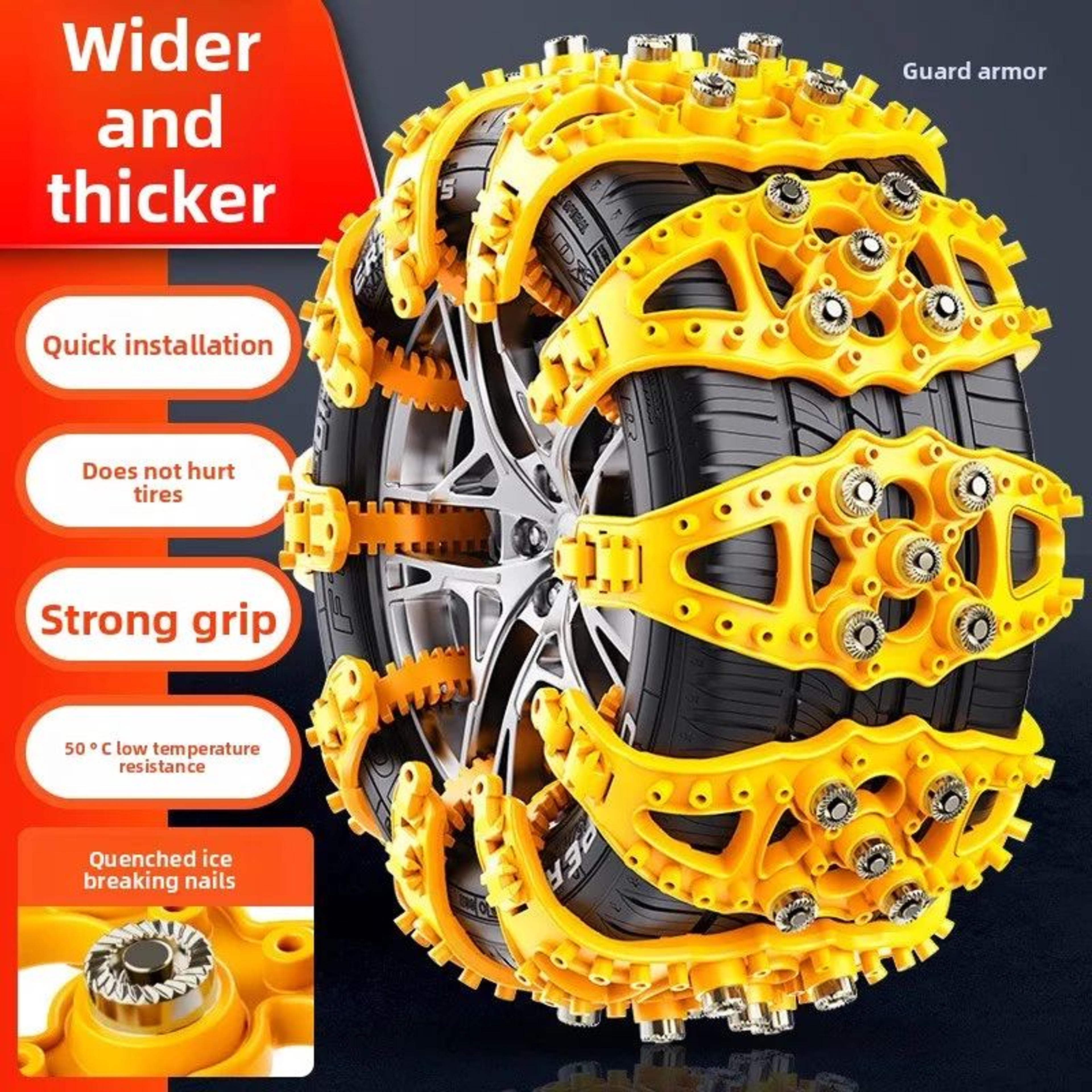 Universal Emergency Tire Snow Chains For Cars SUVs And Pickup Trucks 1