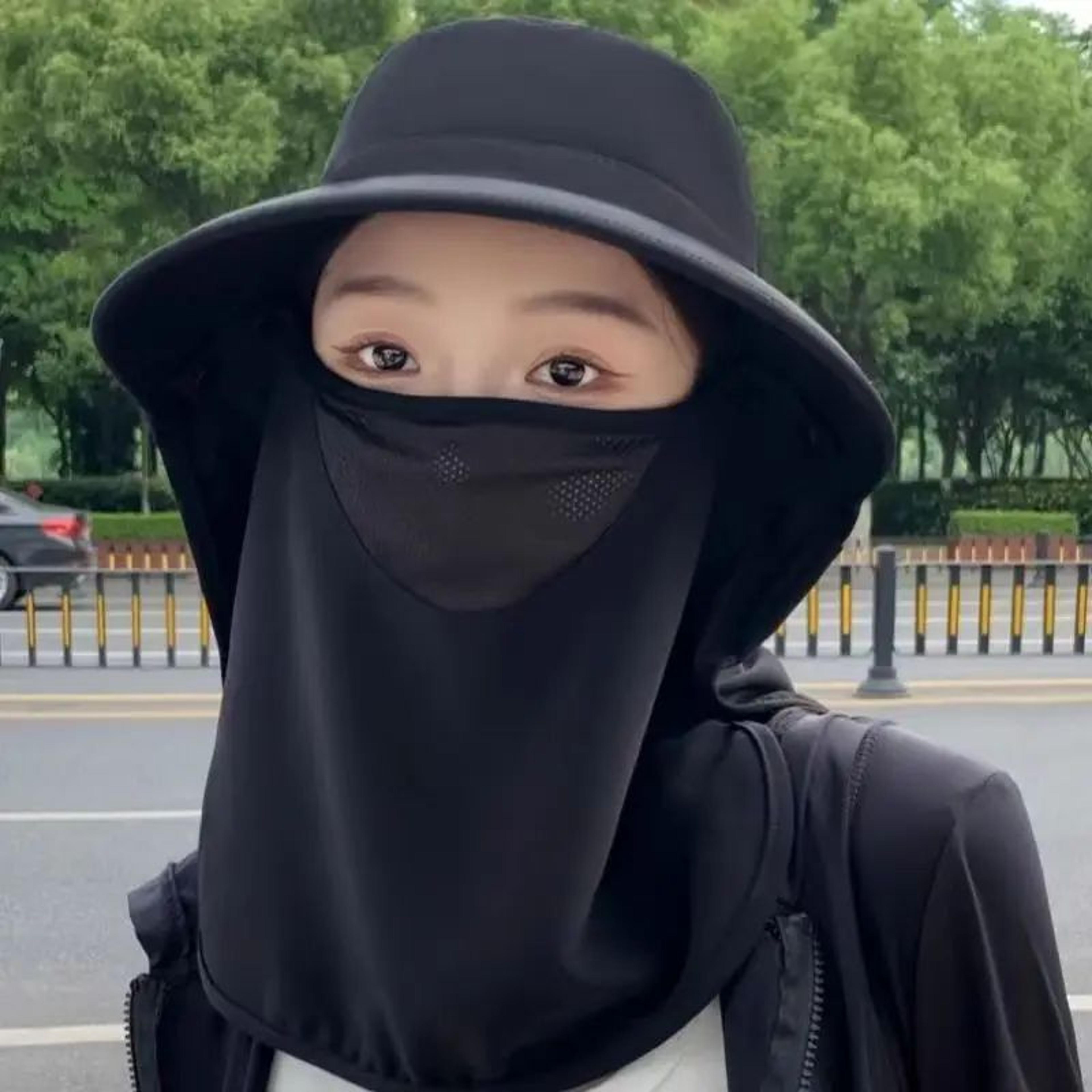 Womens UV Protection Sun Hat With Face Cover And Neck Flap 2