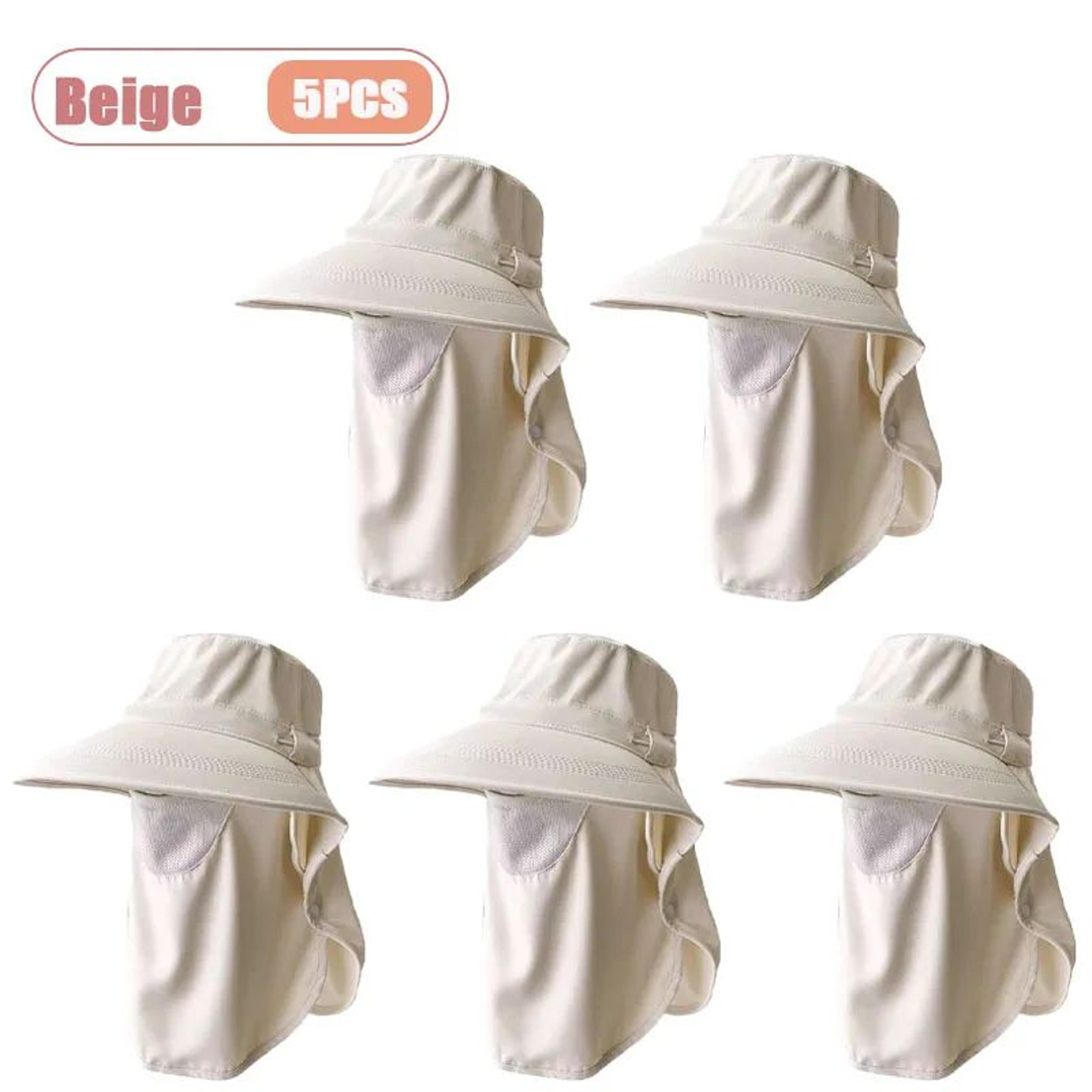 Womens UV Protection Sun Hat With Face Cover And Neck Flap 8