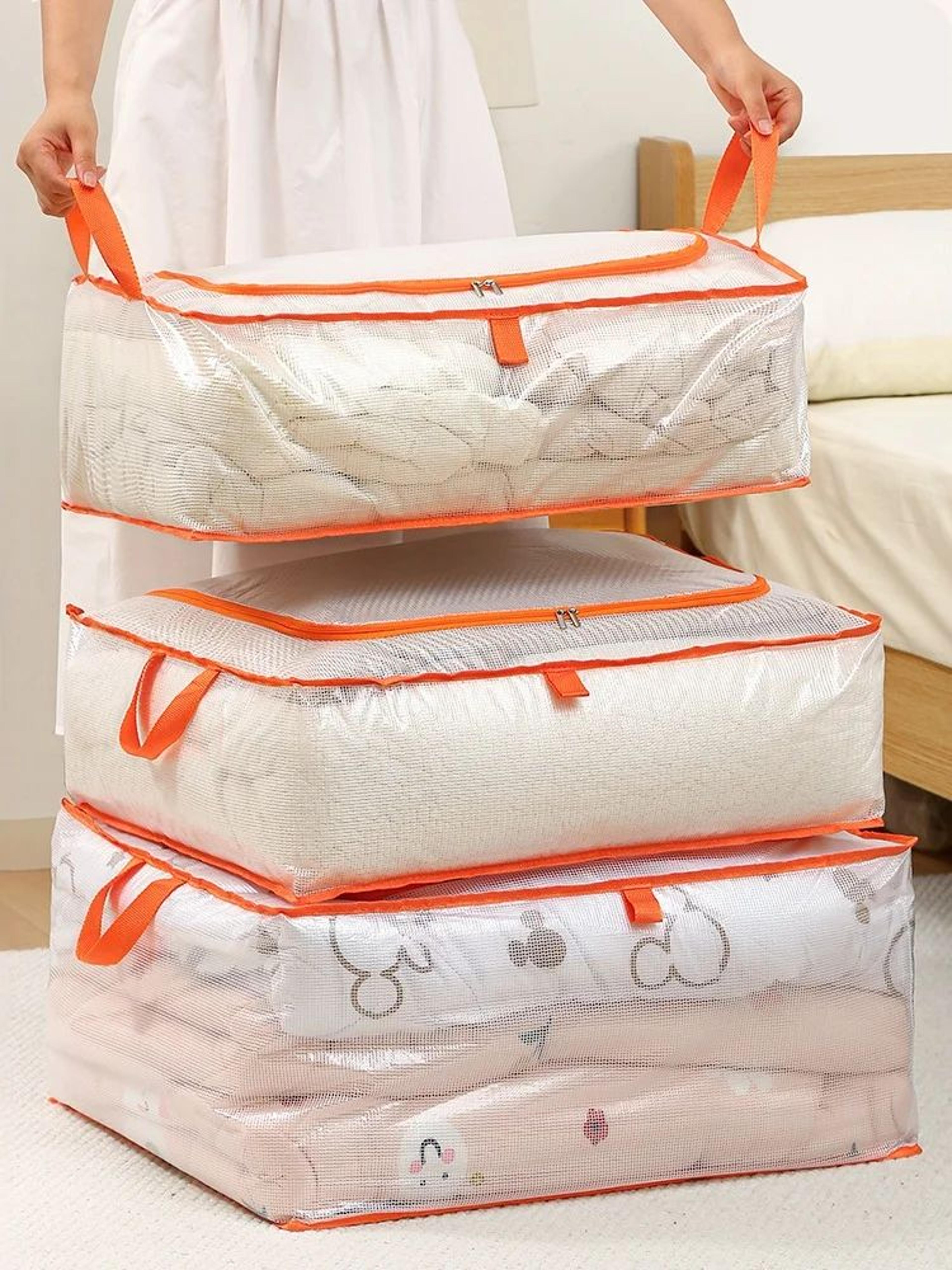 Large Capacity Zipper Underbed Storage Bag For Clothes And Bedding 1