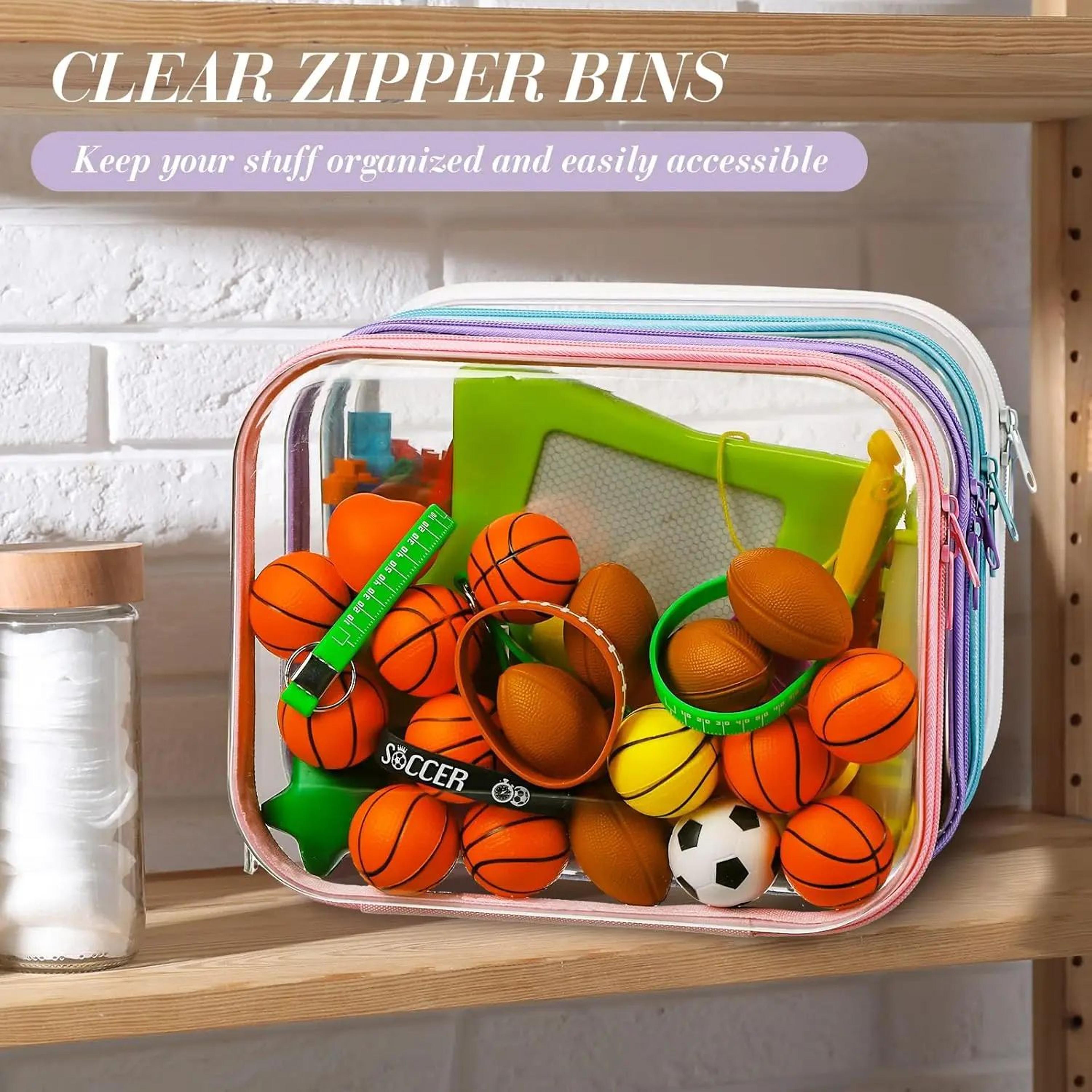 Clear Hard Shell Zipper Case Waterproof Travel Toiletry And Makeup Organizer 3