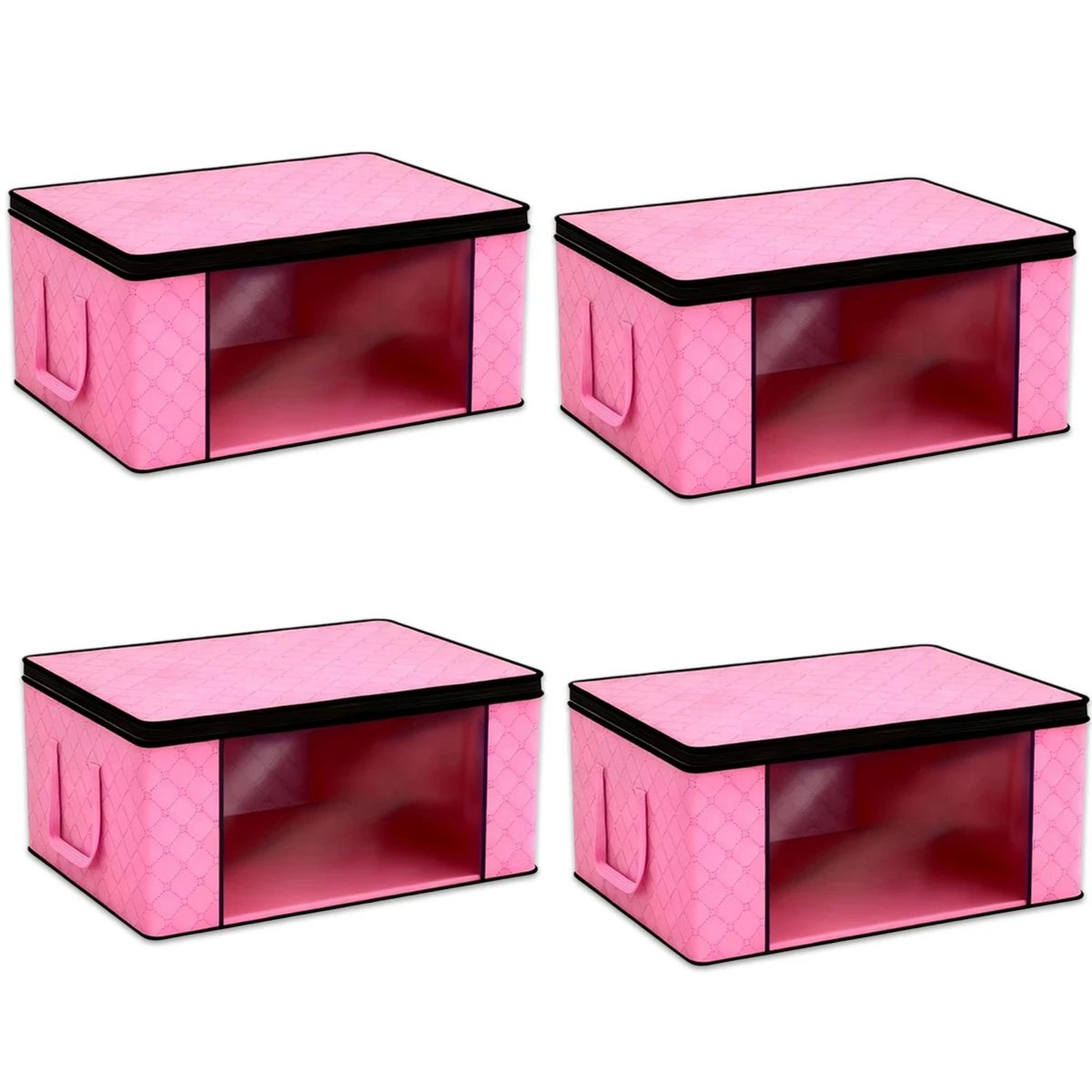 Foldable Clothes Storage Bags With Clear Window For Blankets Bedding And Closet Organization 6