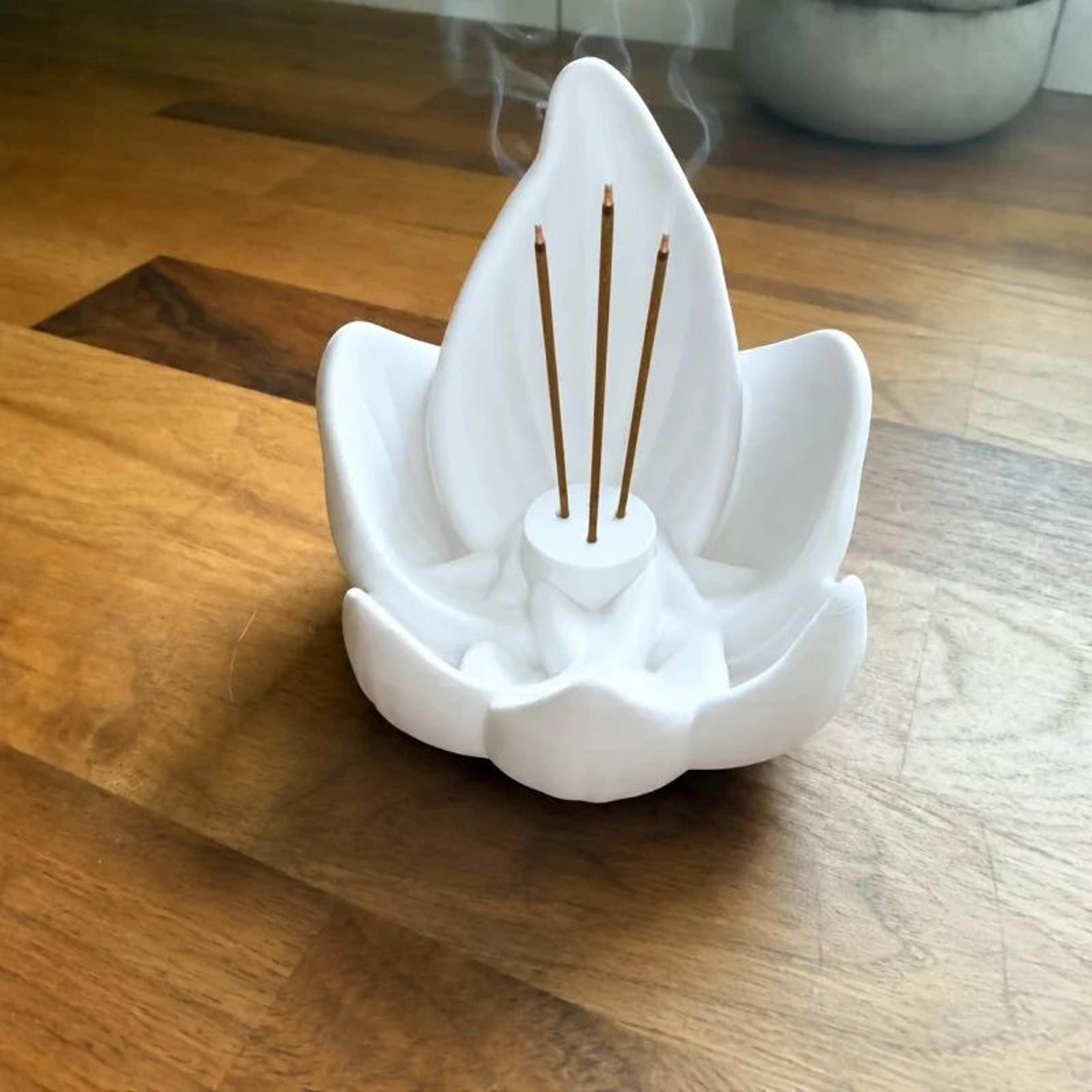 Lotus Incense Holder For Sticks Zen Aromatherapy Home Decor 6