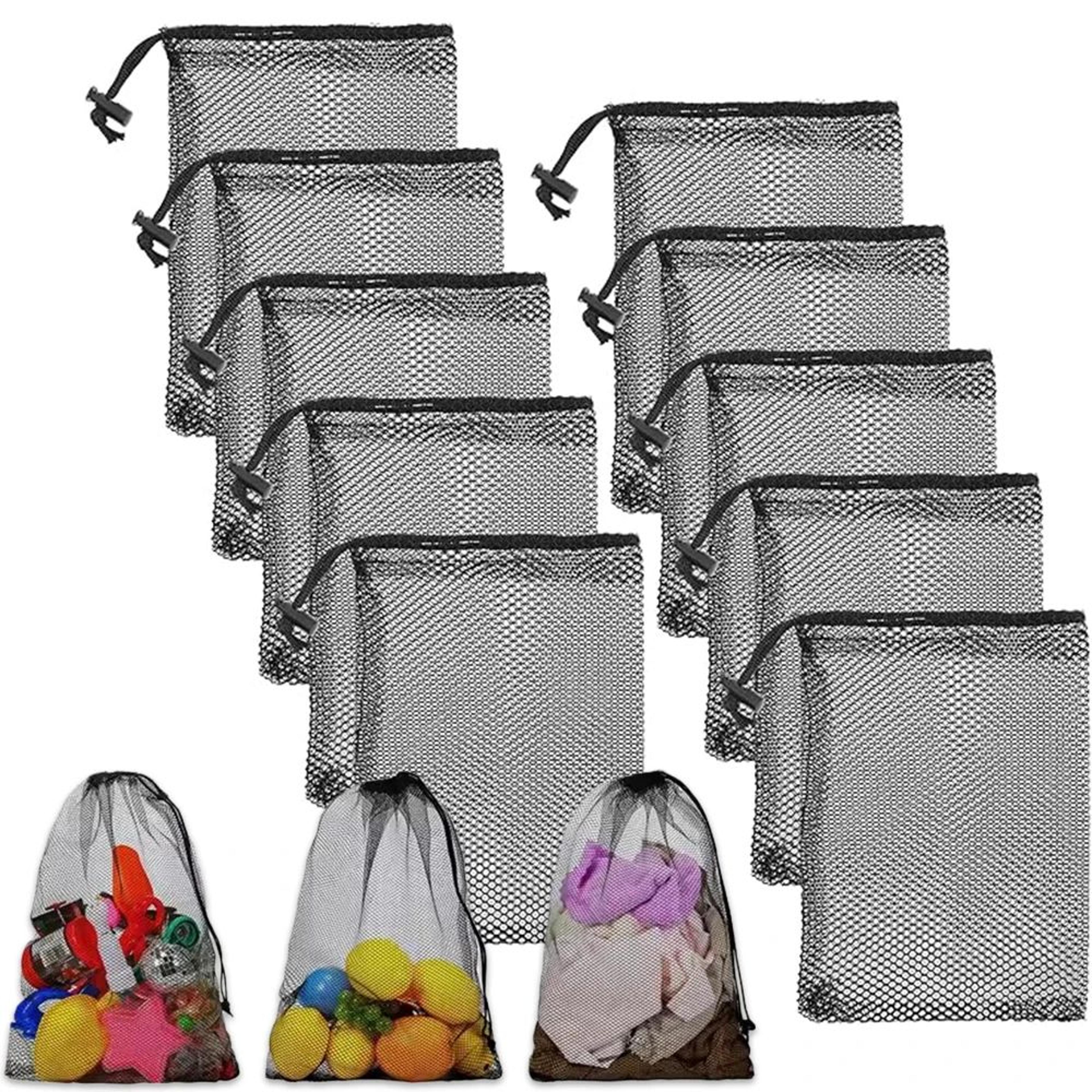 Small Mesh Drawstring Bags For Sports Swimming And Travel Storage 1