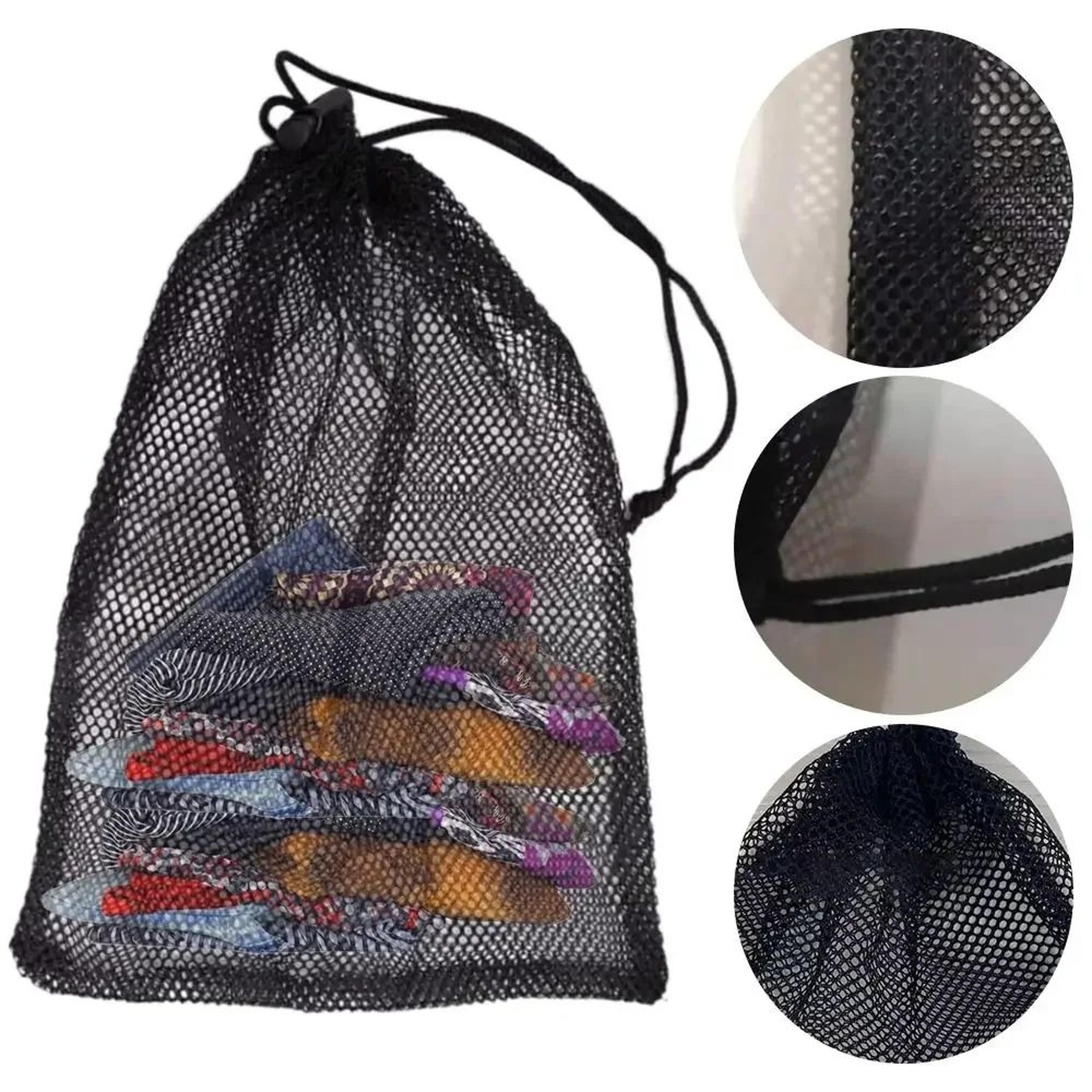 Small Mesh Drawstring Bags For Sports Swimming And Travel Storage 2