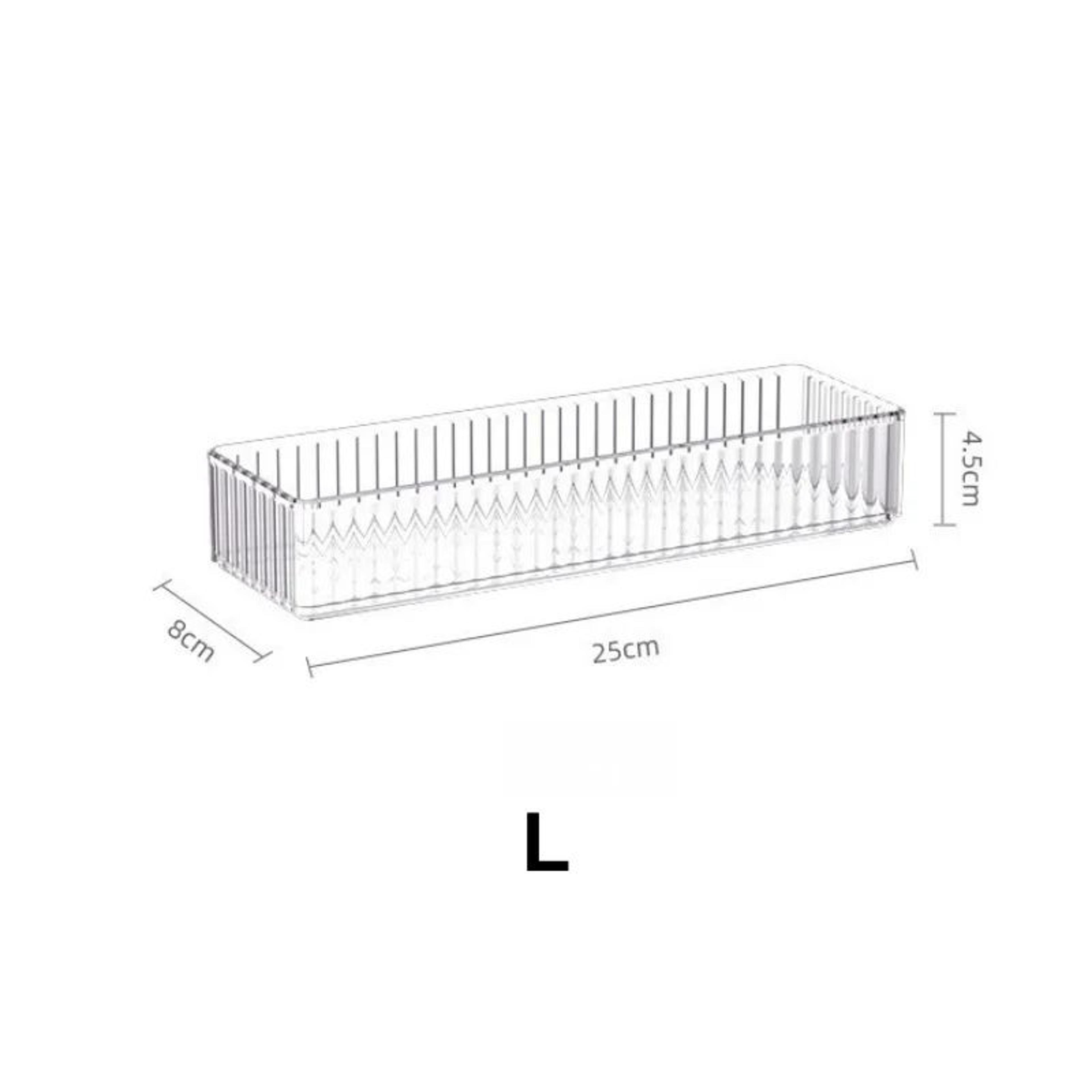 Clear Stackable Drawer Organizer Trays For Makeup Vanity And Home Storage 8