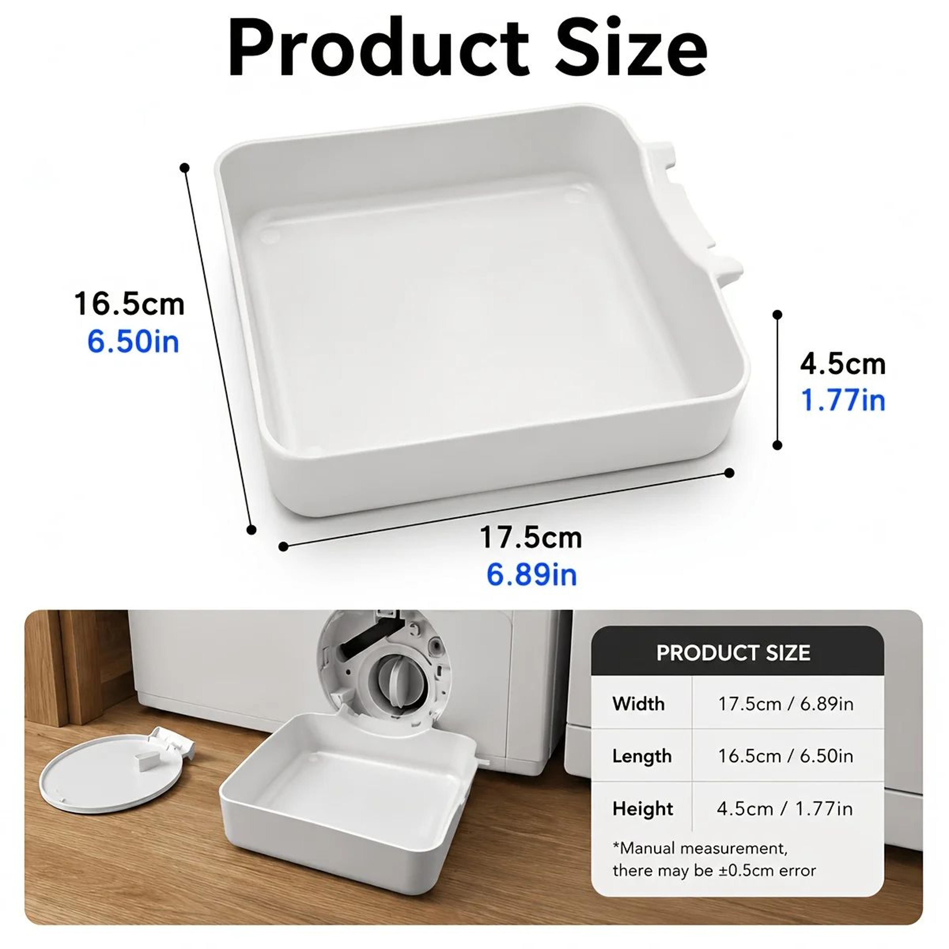 Washing Machine Drain Funnel Water Catch Tray For Lint Filter Cleaning 5