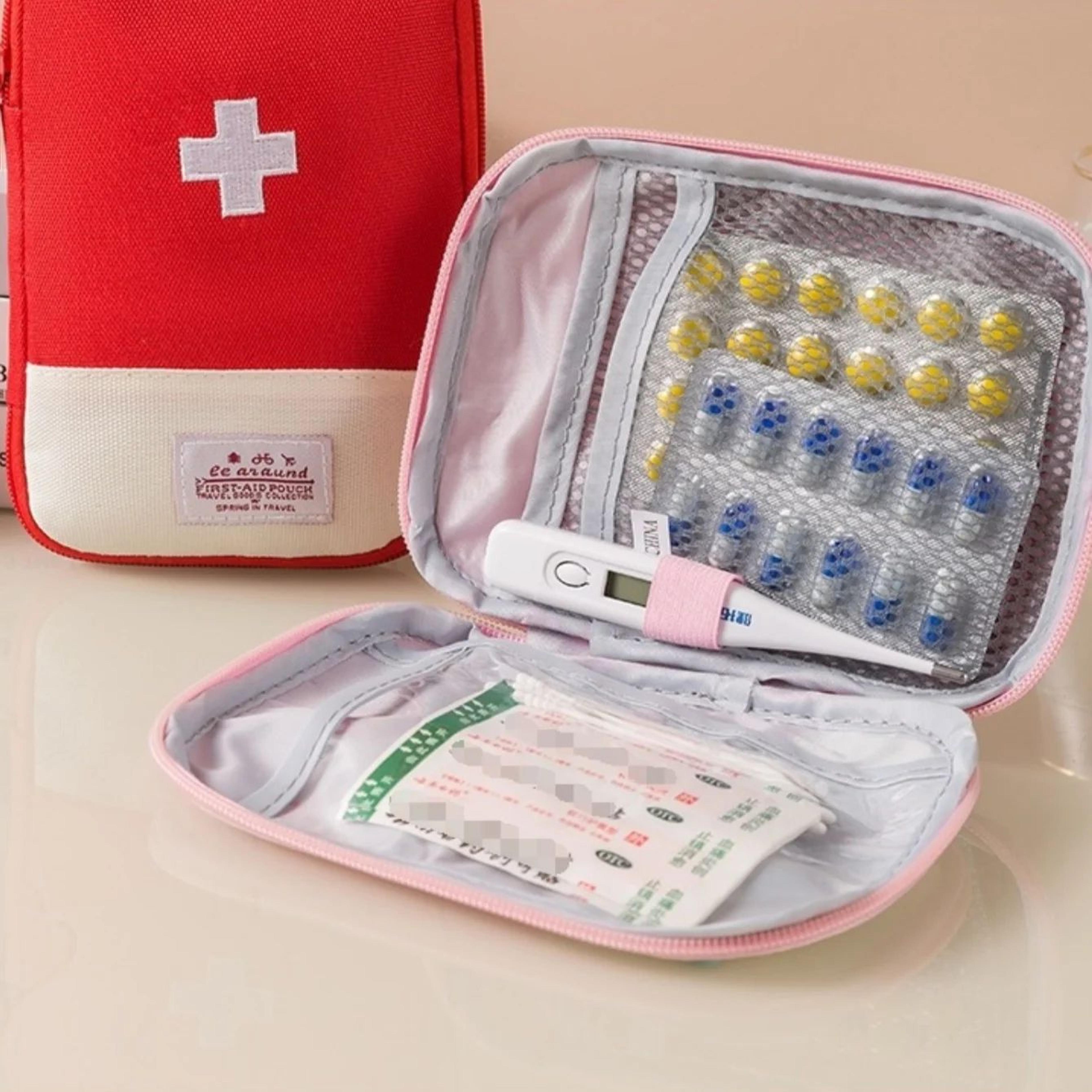 Portable Travel Medicine Organizer First Aid Pouch 4