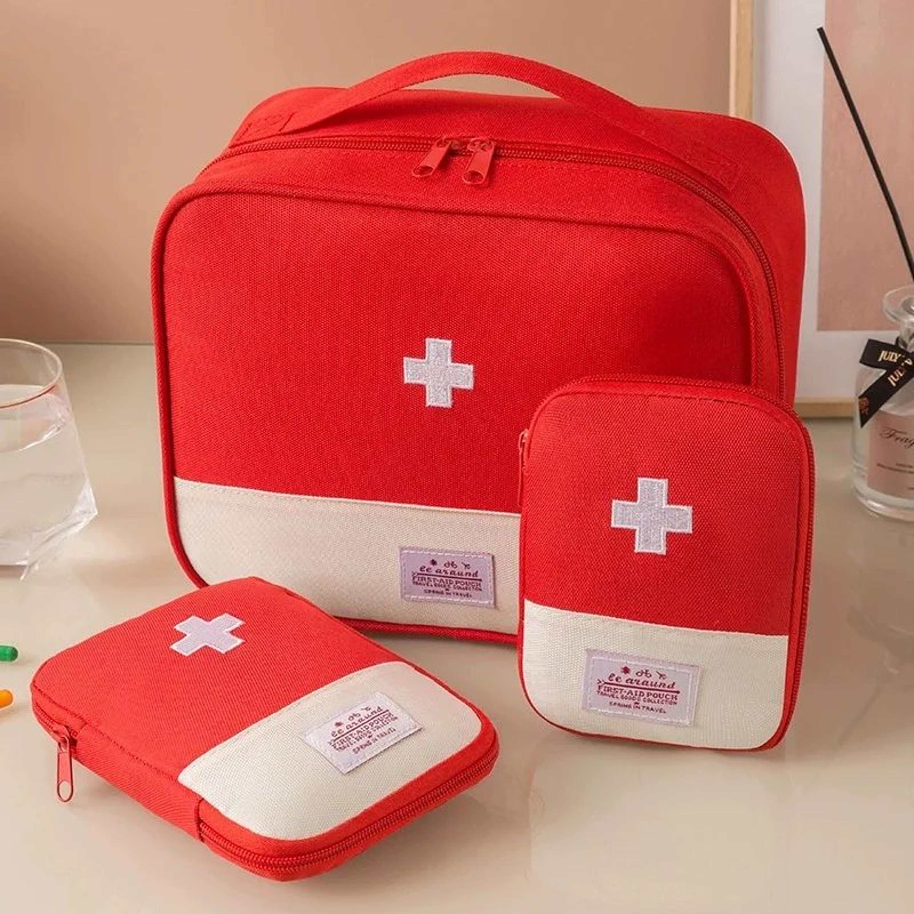 Portable Travel Medicine Organizer First Aid Pouch 6