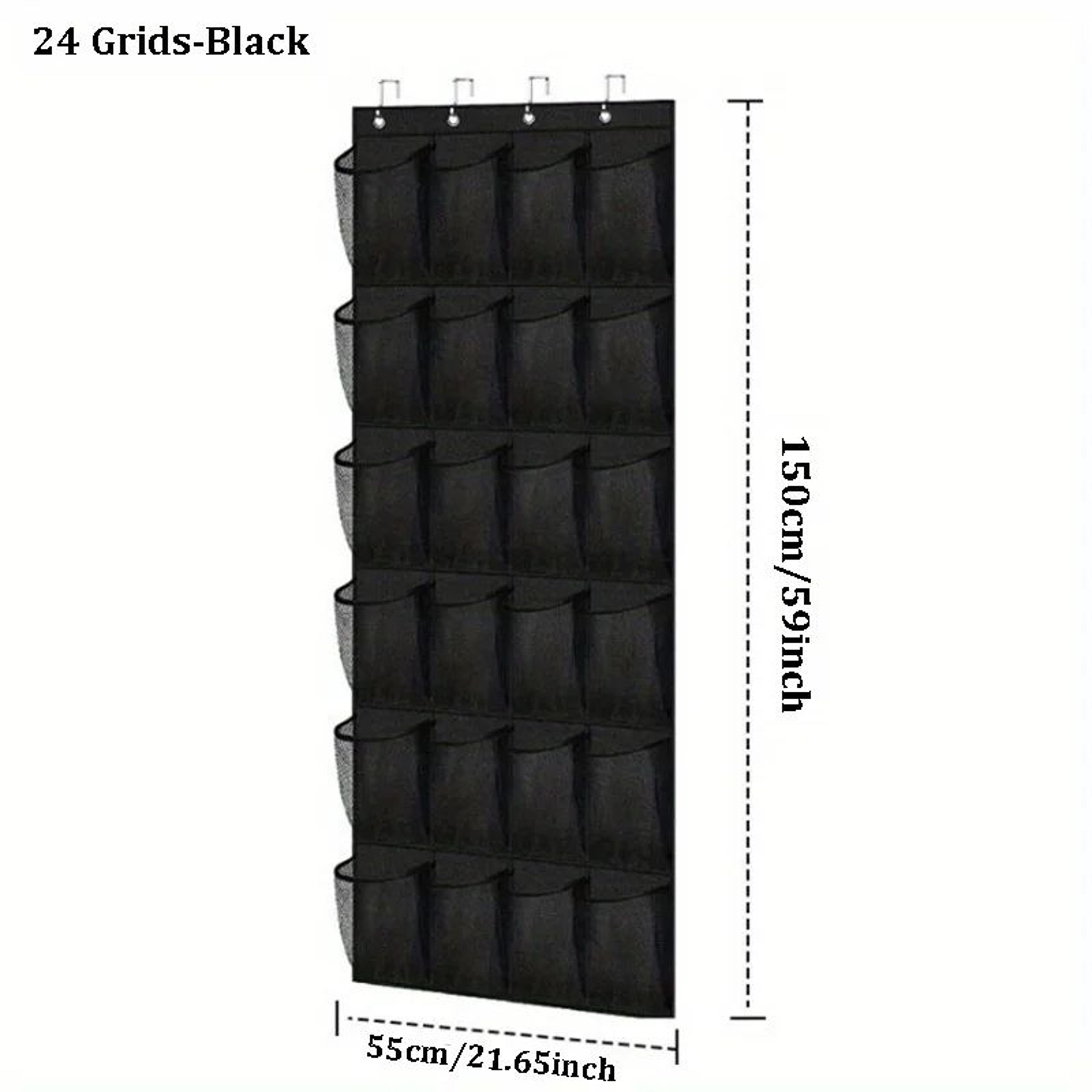 24Pocket Over The Door Shoe Organizer With Breathable Mesh Storage 5