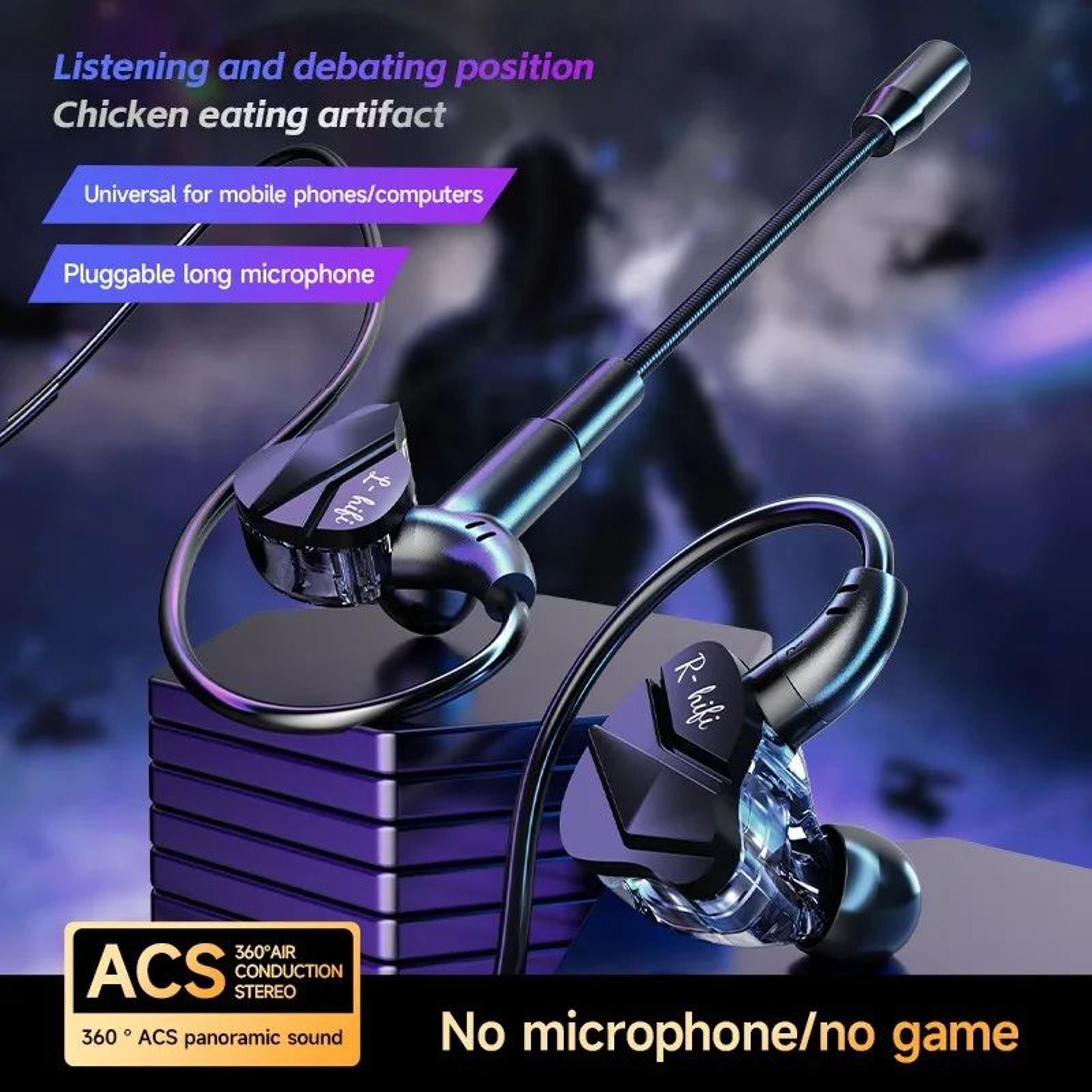 71 Surround Sound Wired Gaming Earbuds With Dual Mic 1