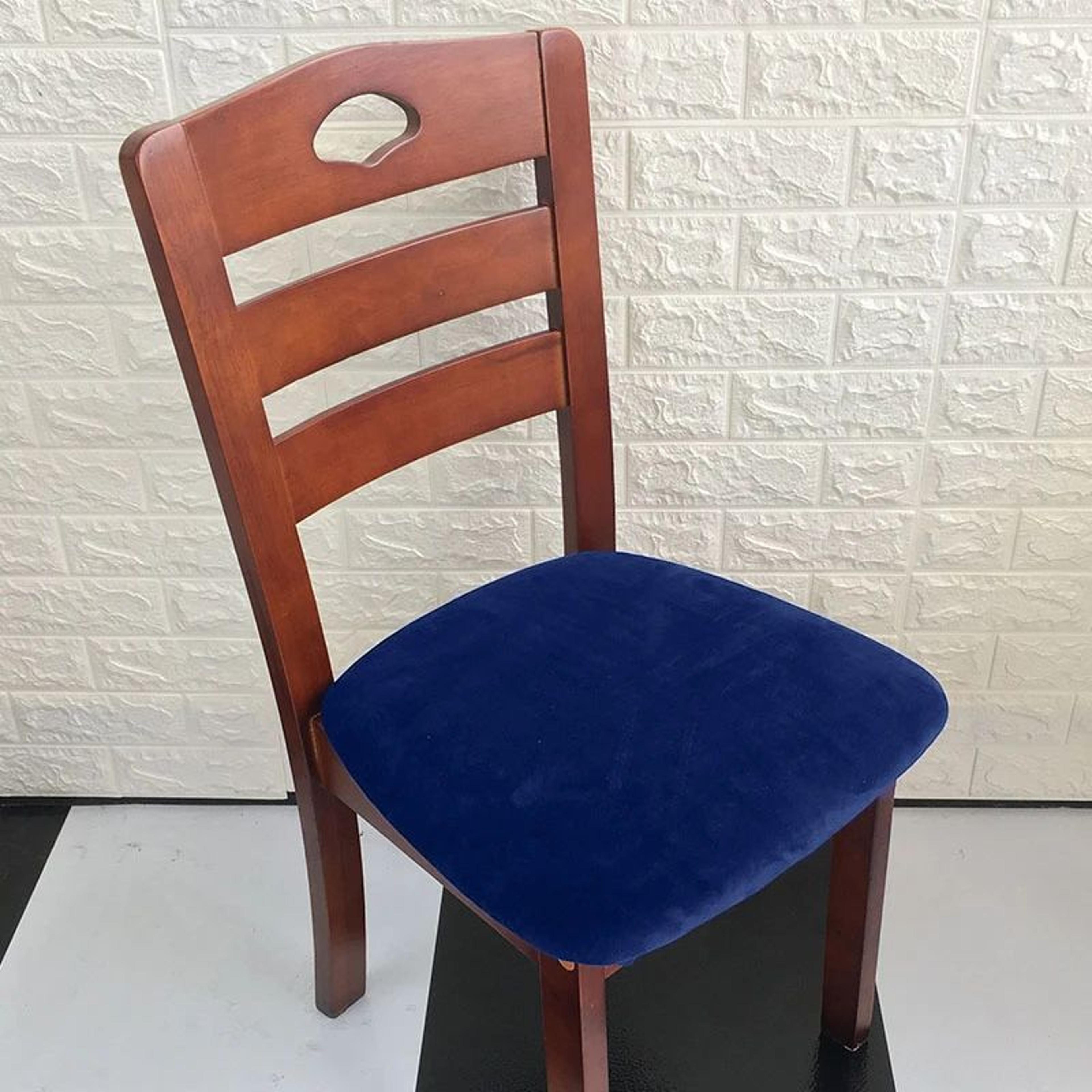 Soft Velvet Stretch Dining Chair Seat Cover Washable Cushion Slipcover 6