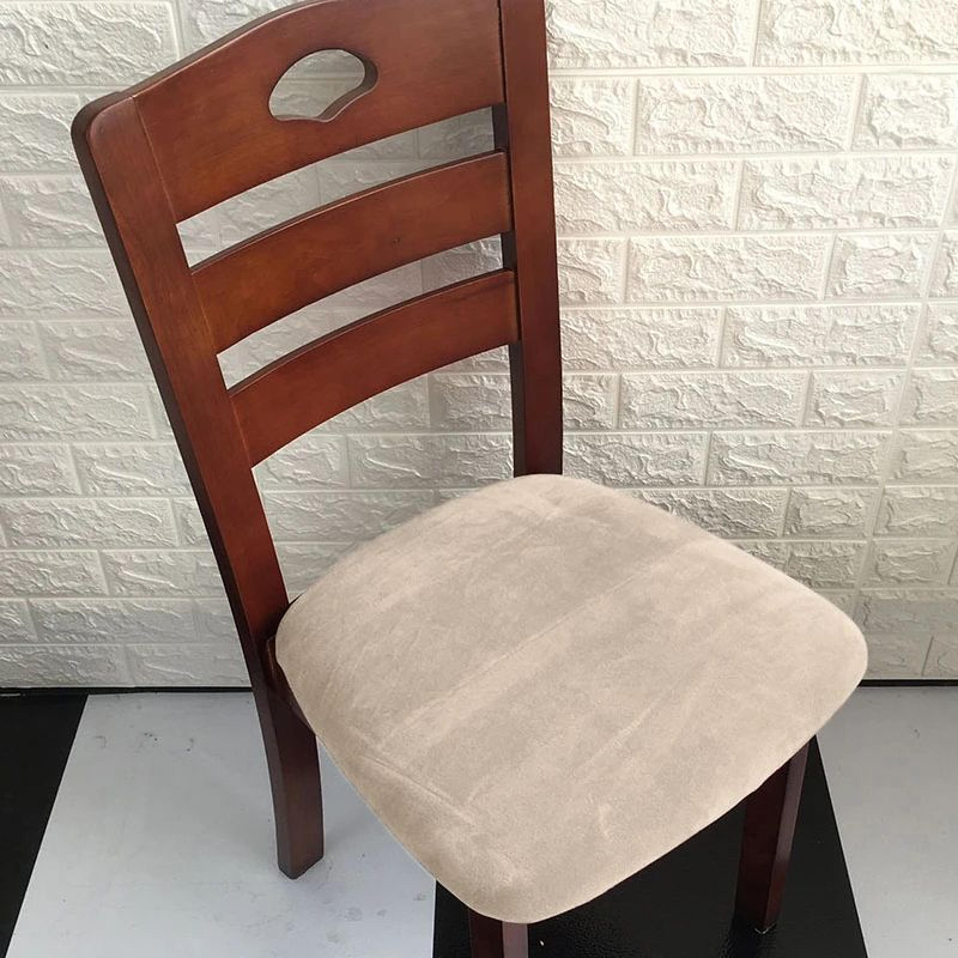Soft Velvet Stretch Dining Chair Seat Cover Washable Cushion Slipcover 13