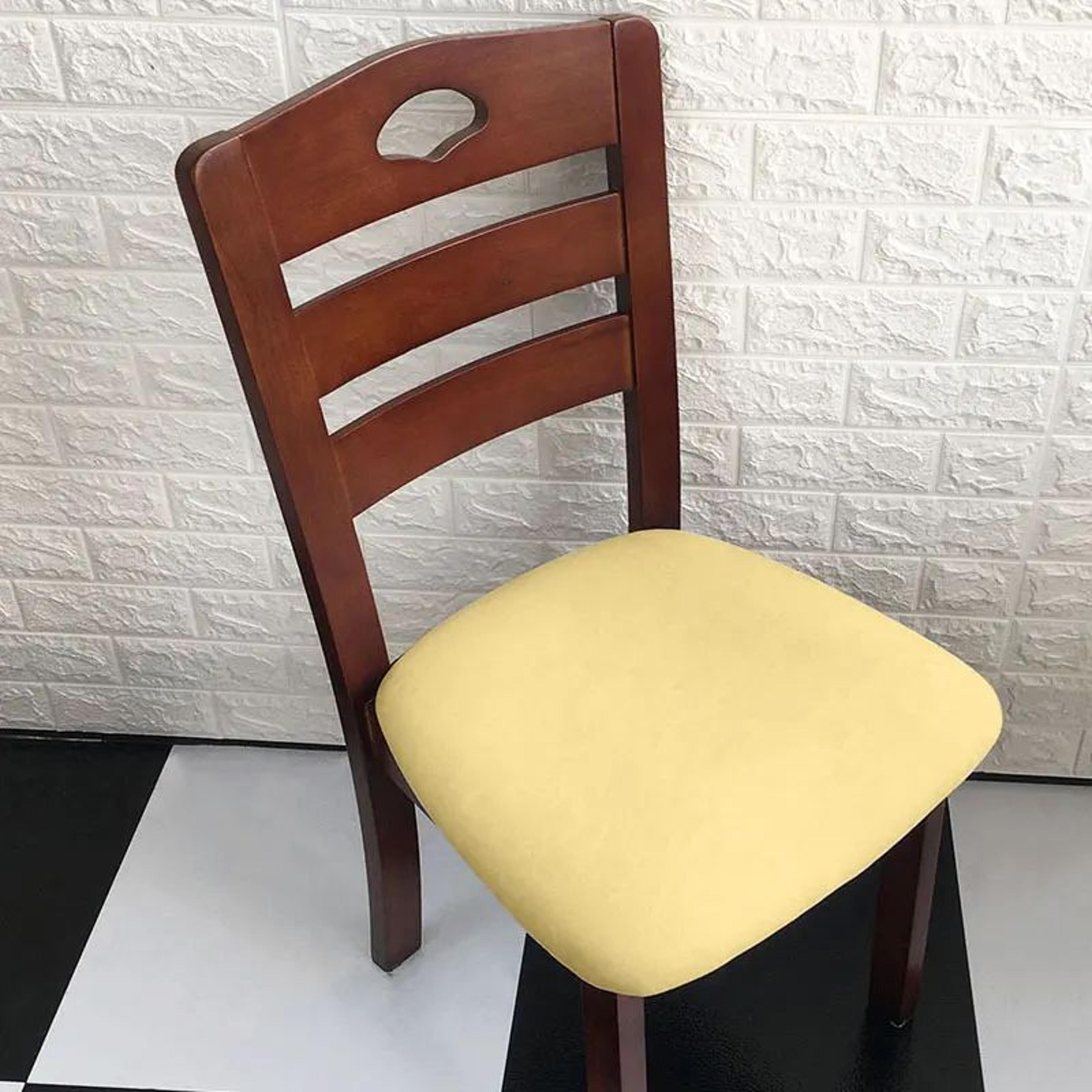Soft Velvet Stretch Dining Chair Seat Cover Washable Cushion Slipcover 21