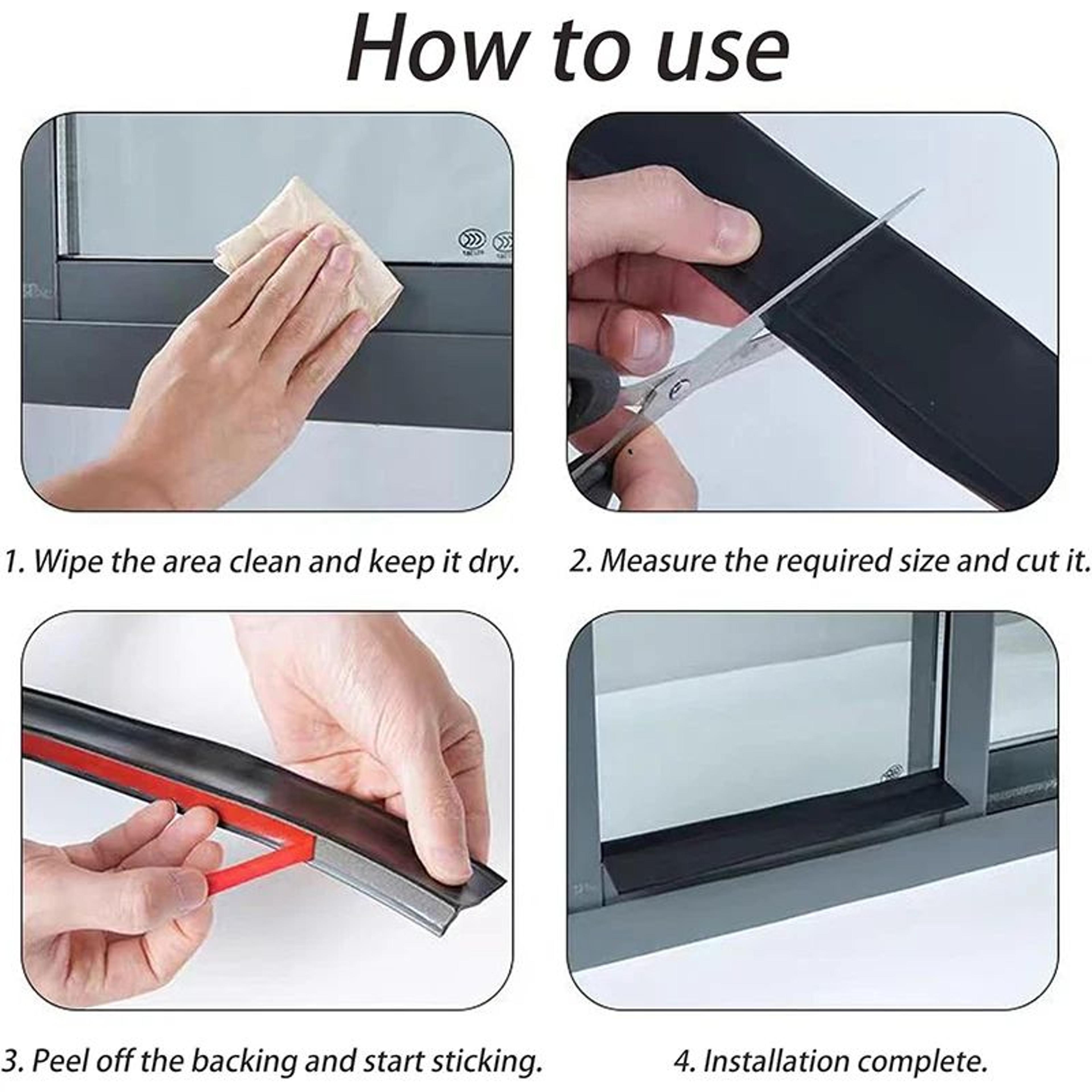Aluminum Window Rain Deflector Waterproof Sealing Strip 3