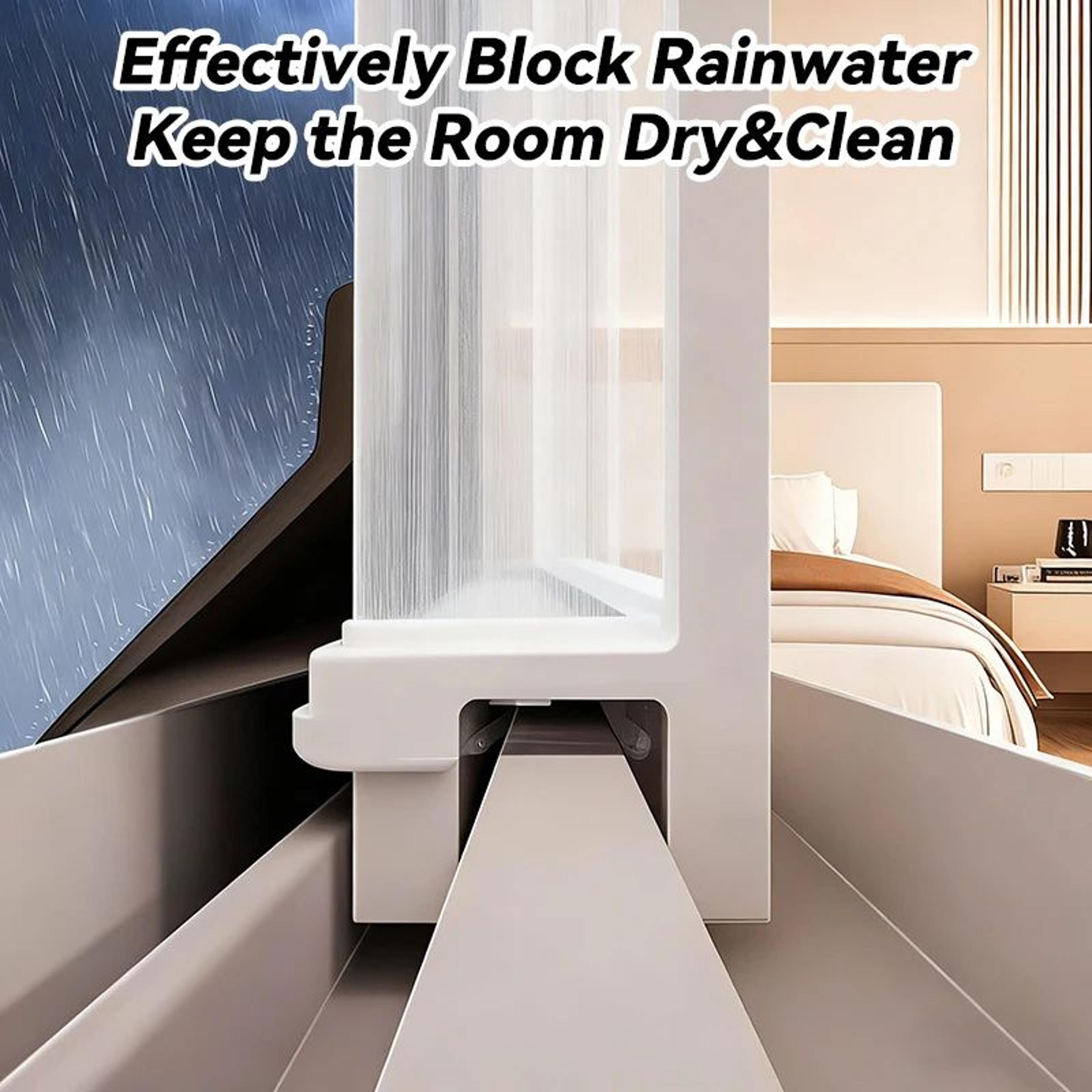 Aluminum Window Rain Deflector Waterproof Sealing Strip 2