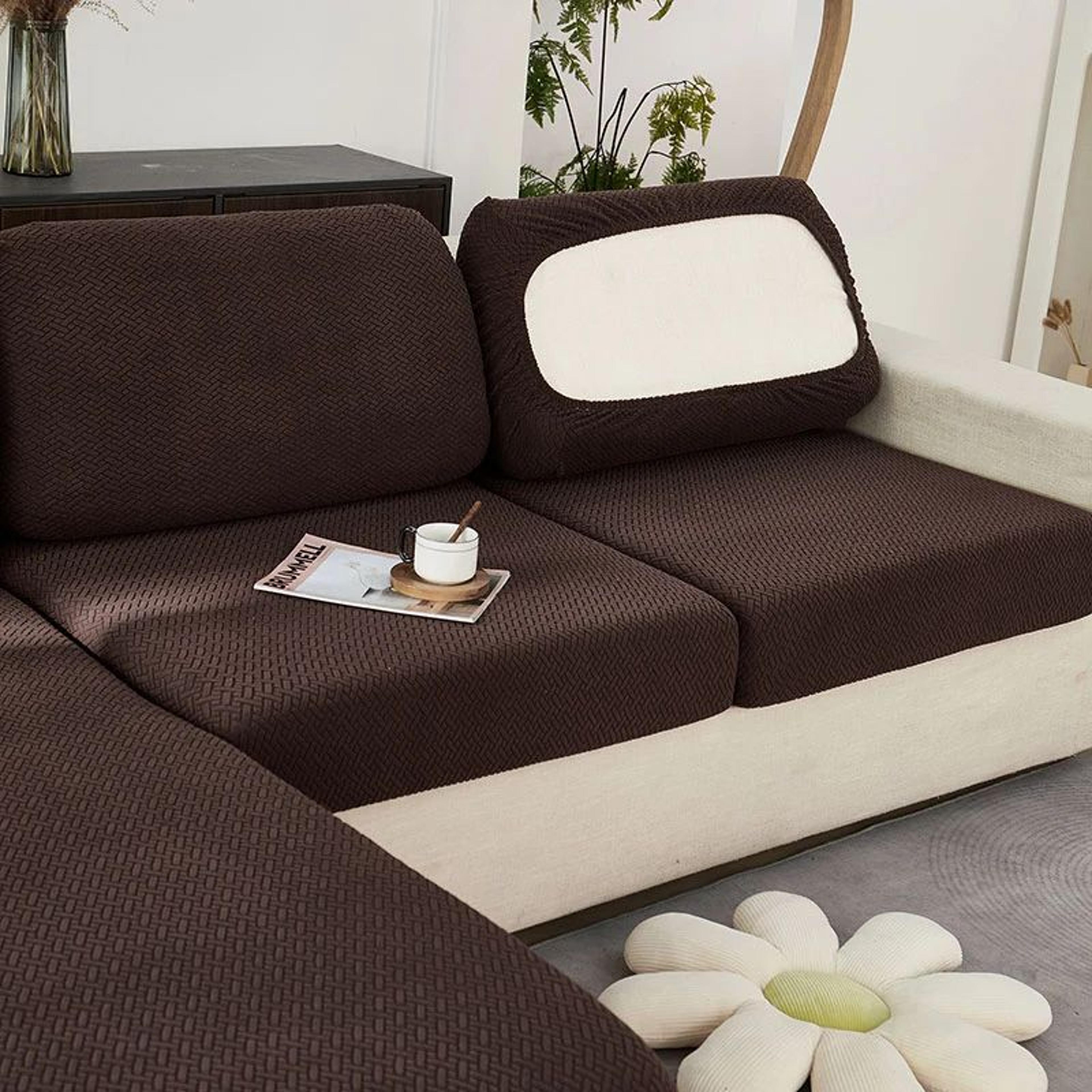 Thick Jacquard Stretch Sofa Cushion Cover Furniture Protector 6
