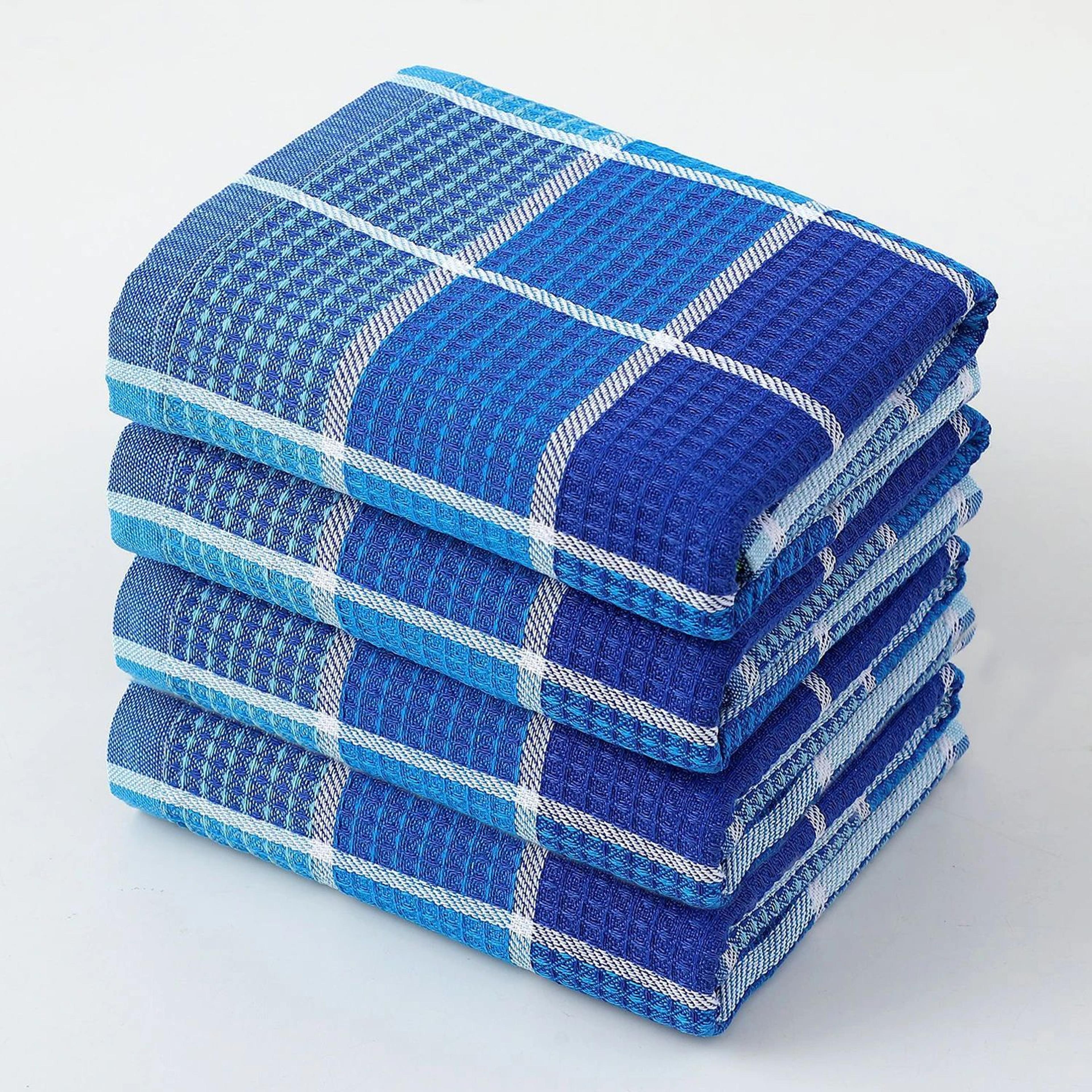 4PCS Waffle Weave Super Absorbent Kitchen Dish Towels 6