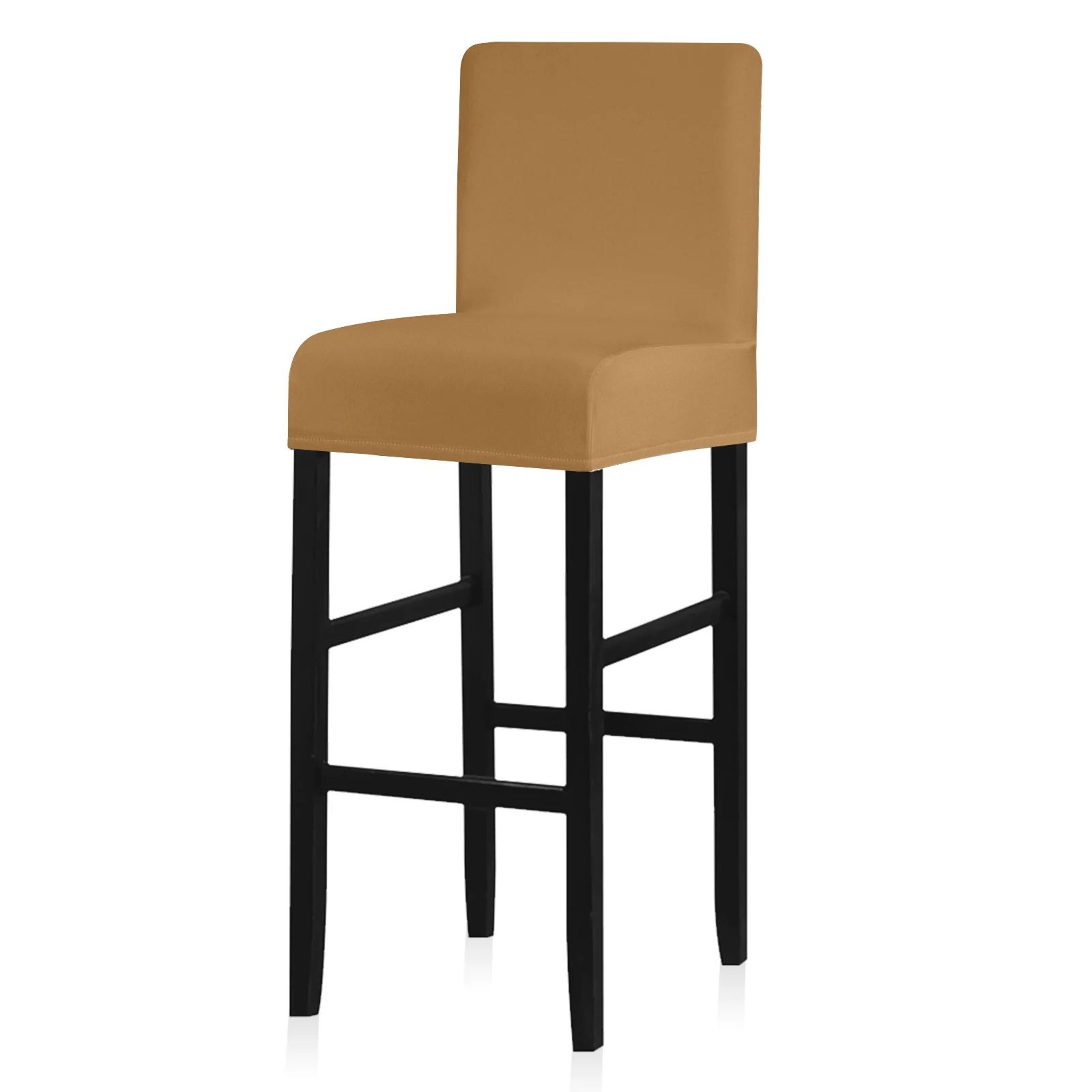 Waterproof Stretch Short Back Chair Cover For Dining And Bar Stools 14
