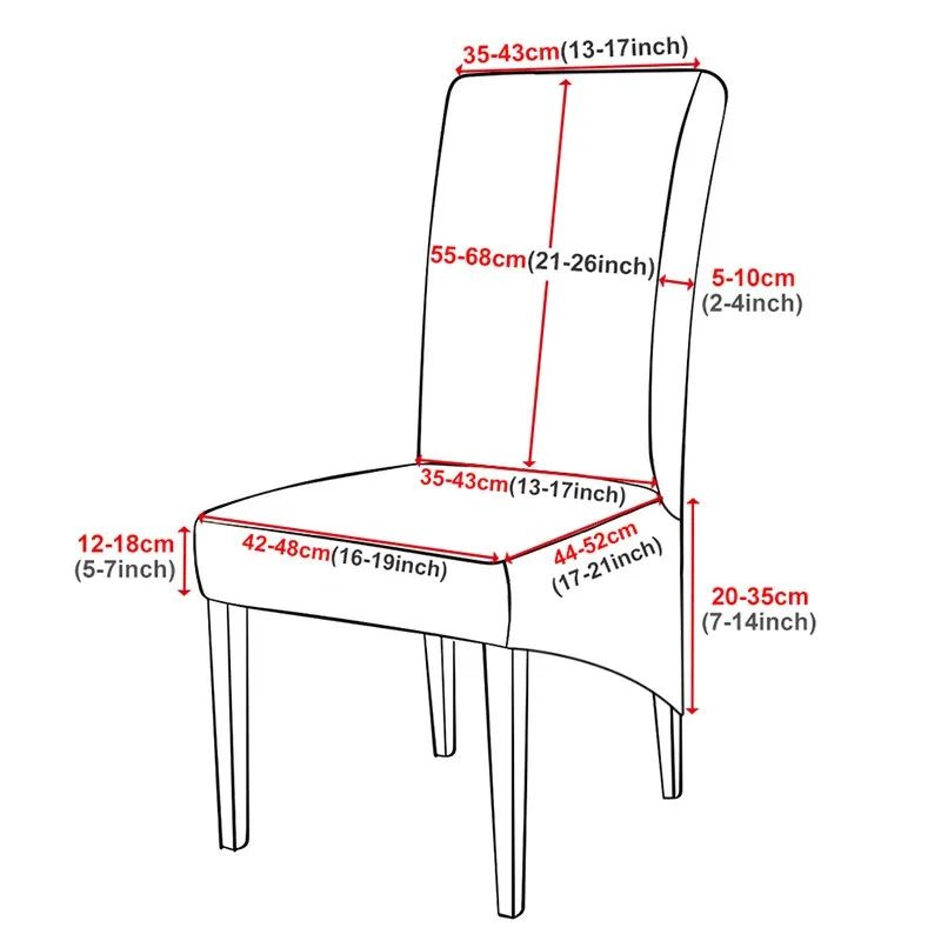 Polar Fleece High Back Dining Chair Cover Stretch Protective Slipcover 1