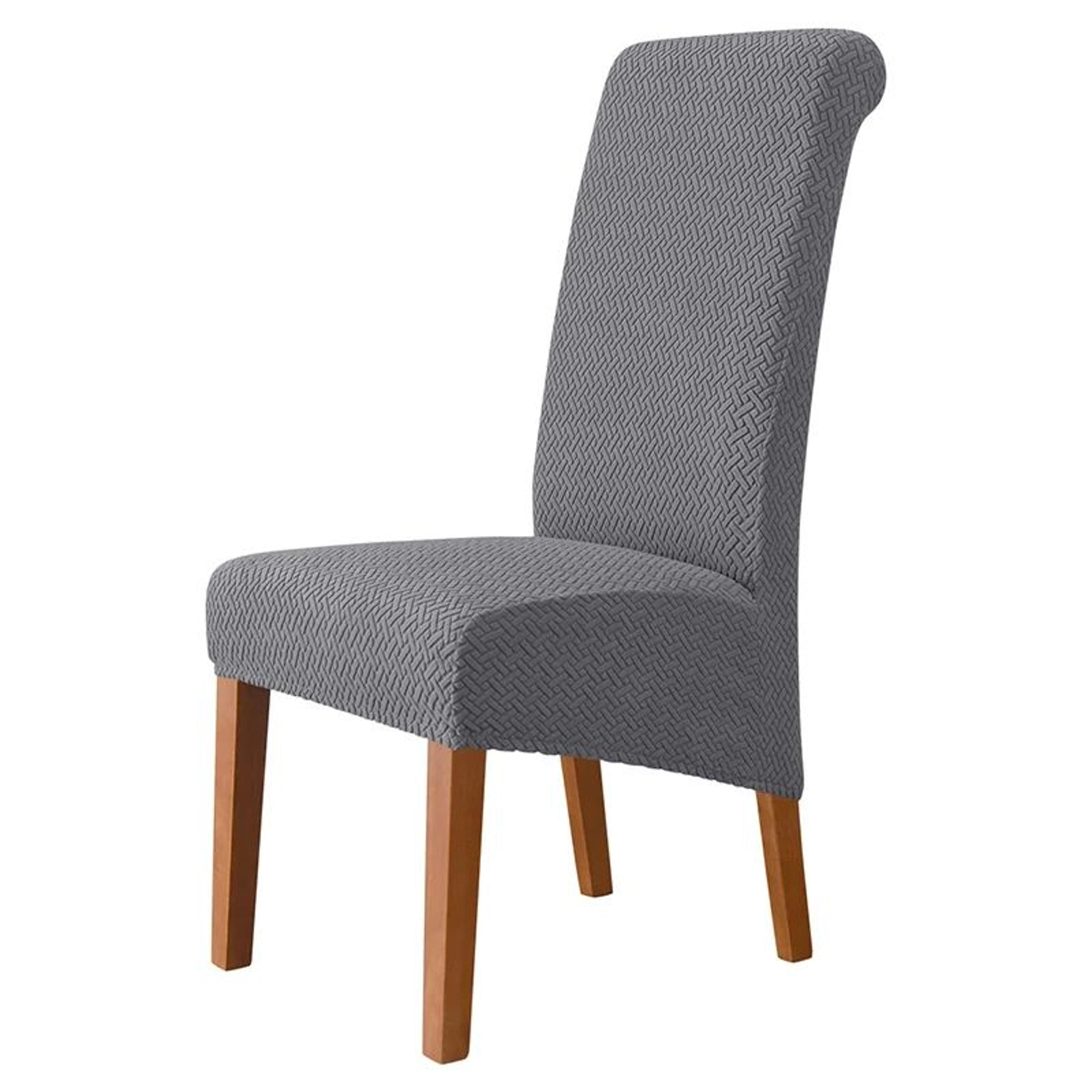 Polar Fleece High Back Dining Chair Cover Stretch Protective Slipcover 9