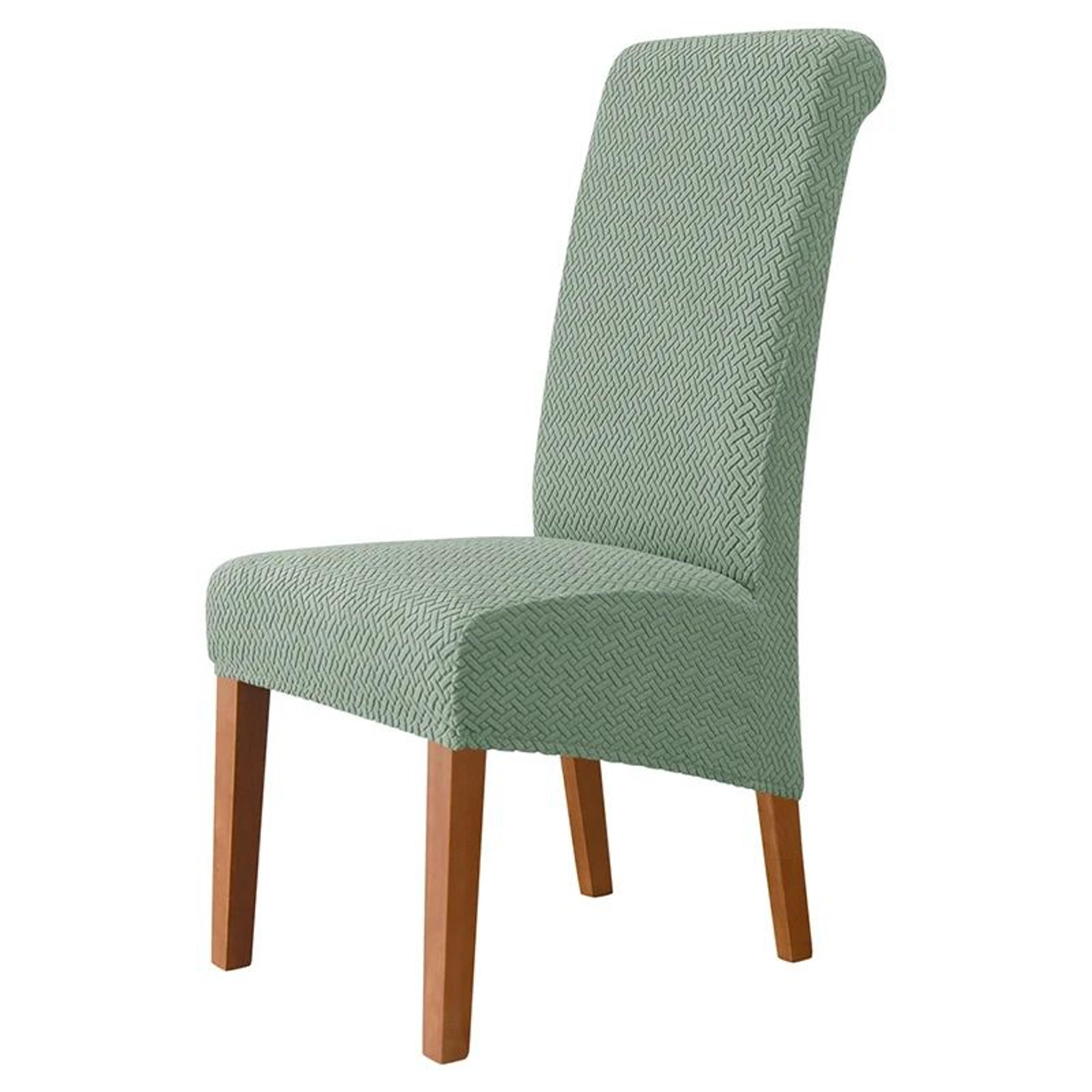 Polar Fleece High Back Dining Chair Cover Stretch Protective Slipcover 10