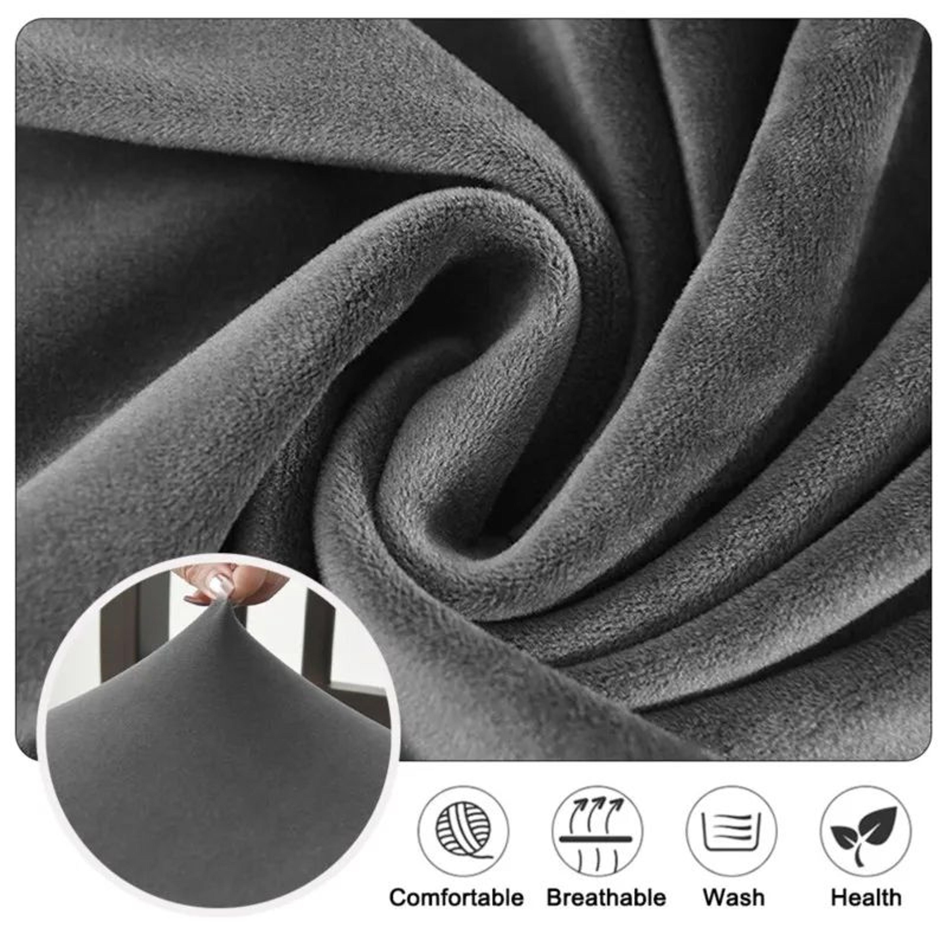 Velvet Stretch Chair Seat Cover NonSlip Elastic Furniture Protector 3