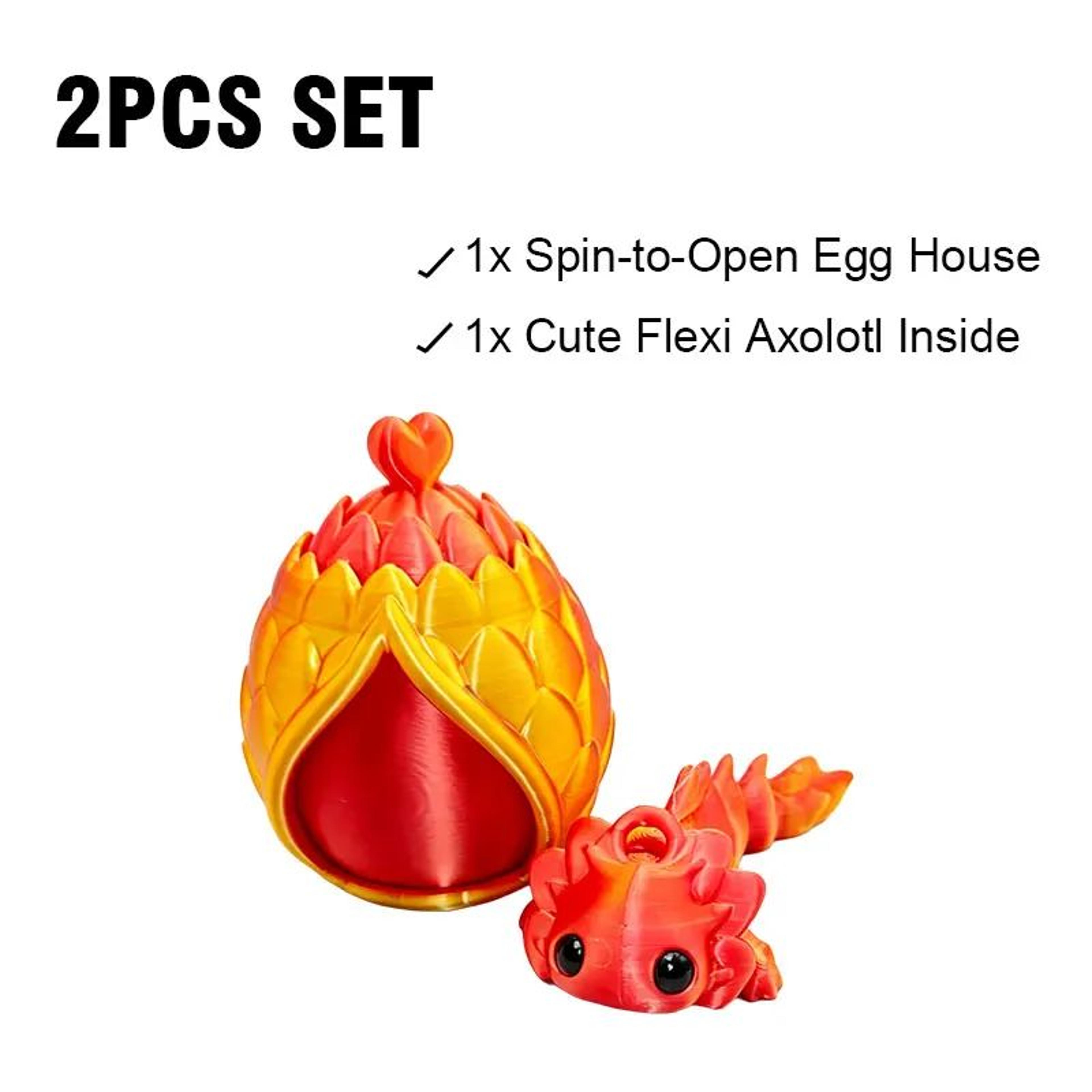 3D Printed Mini Dragon Egg Surprise Figure Fantasy Collectible Desk Decor 6