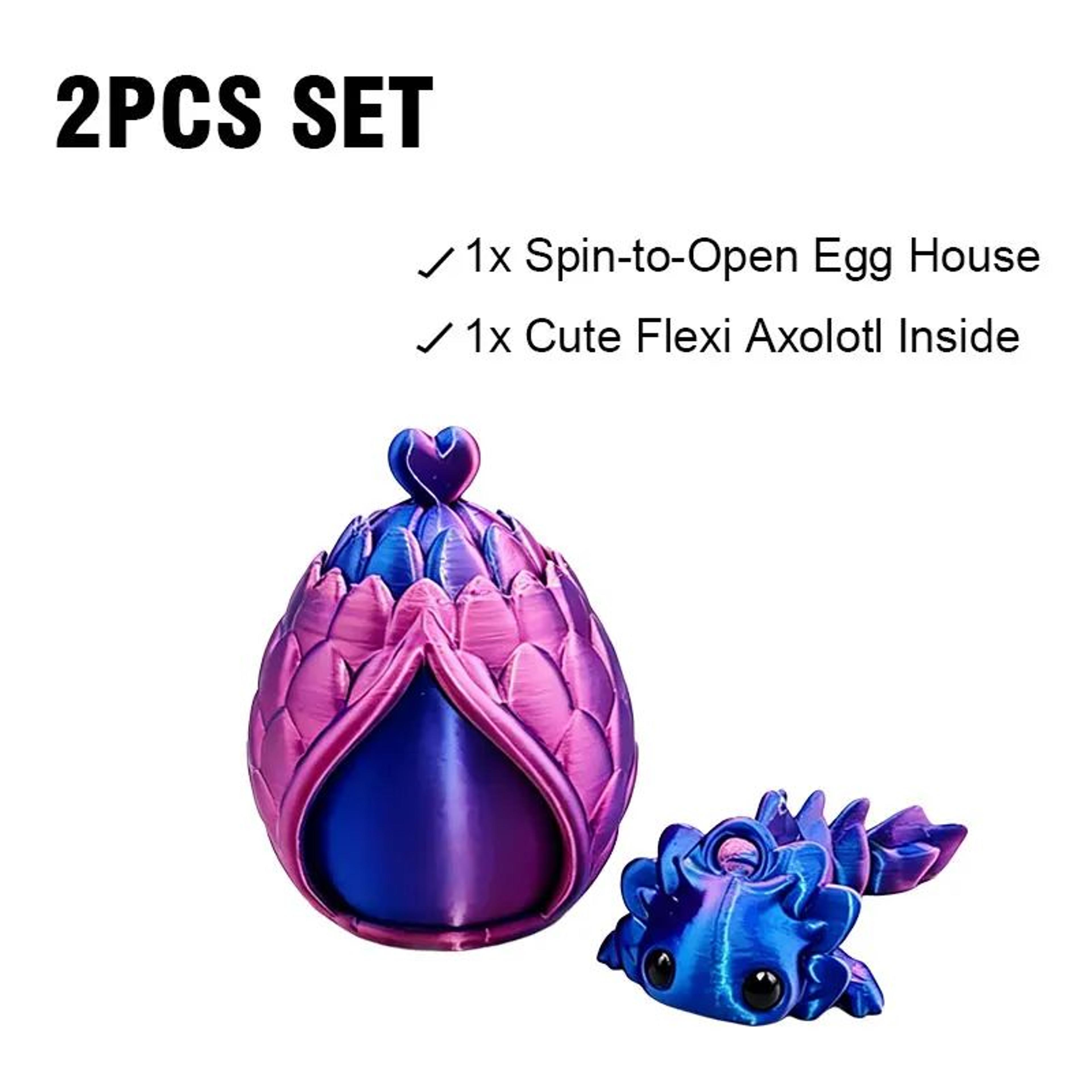 3D Printed Mini Dragon Egg Surprise Figure Fantasy Collectible Desk Decor 10