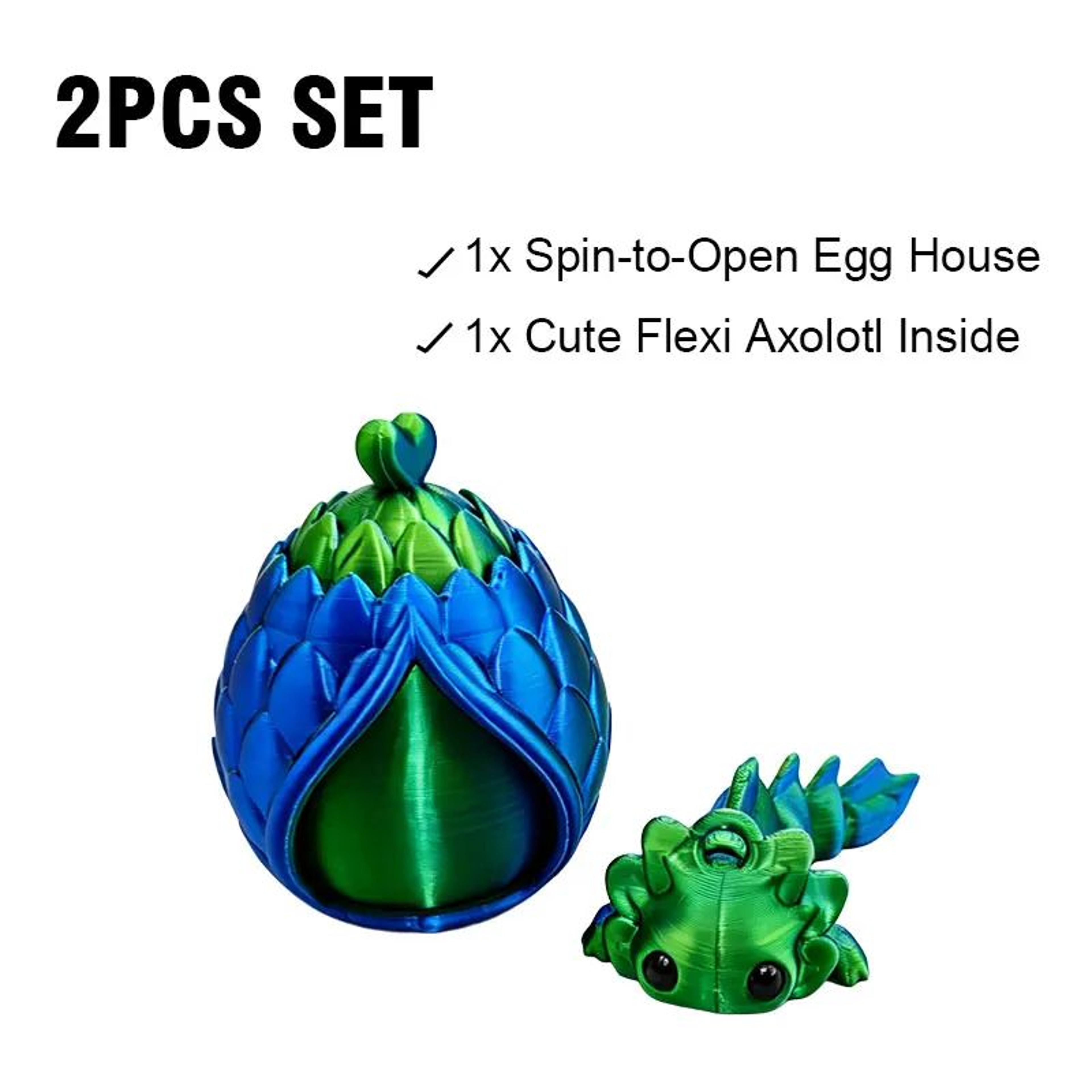 3D Printed Mini Dragon Egg Surprise Figure Fantasy Collectible Desk Decor 7