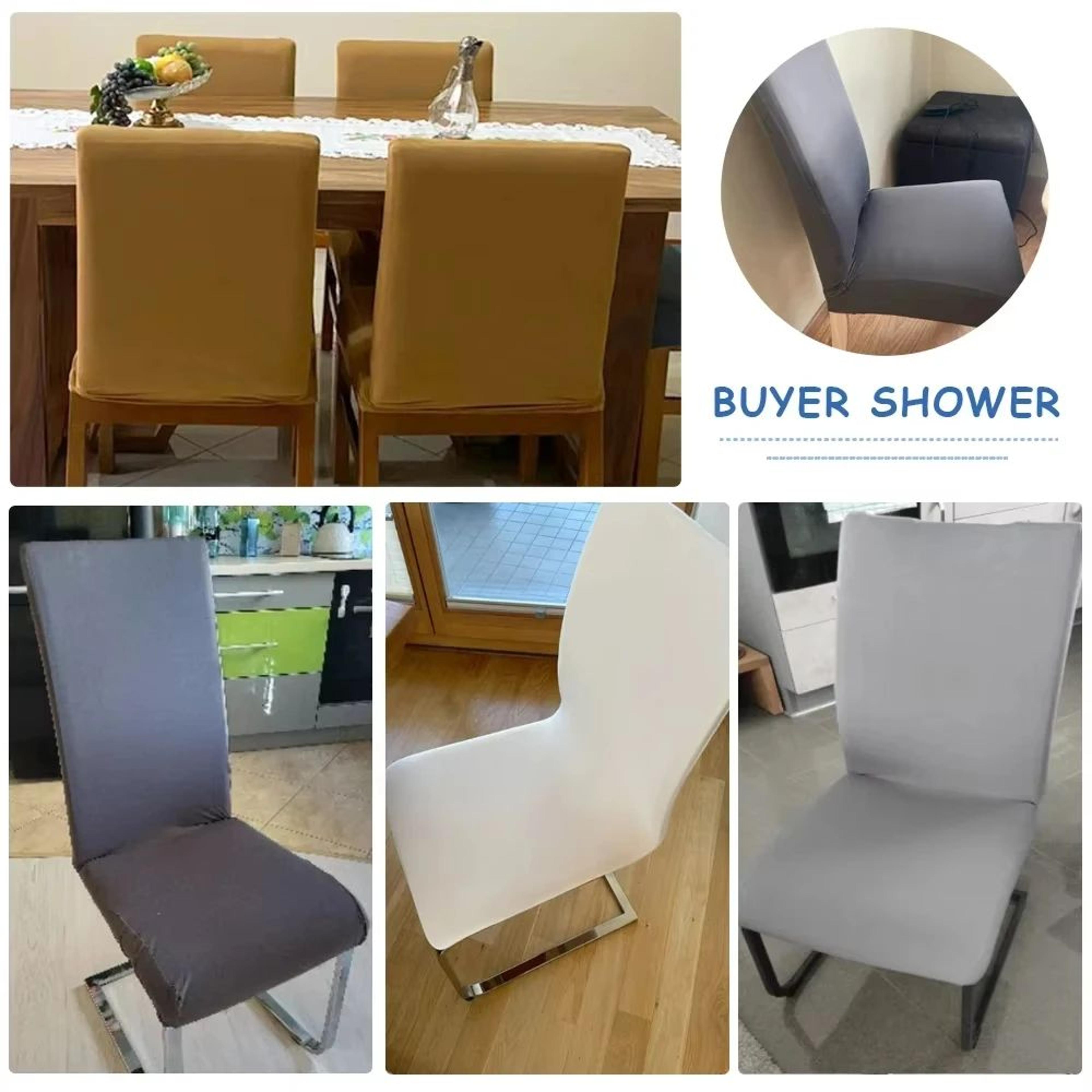 Waterproof Stretch Dining Chair Cover Universal Elastic Slipcover 5