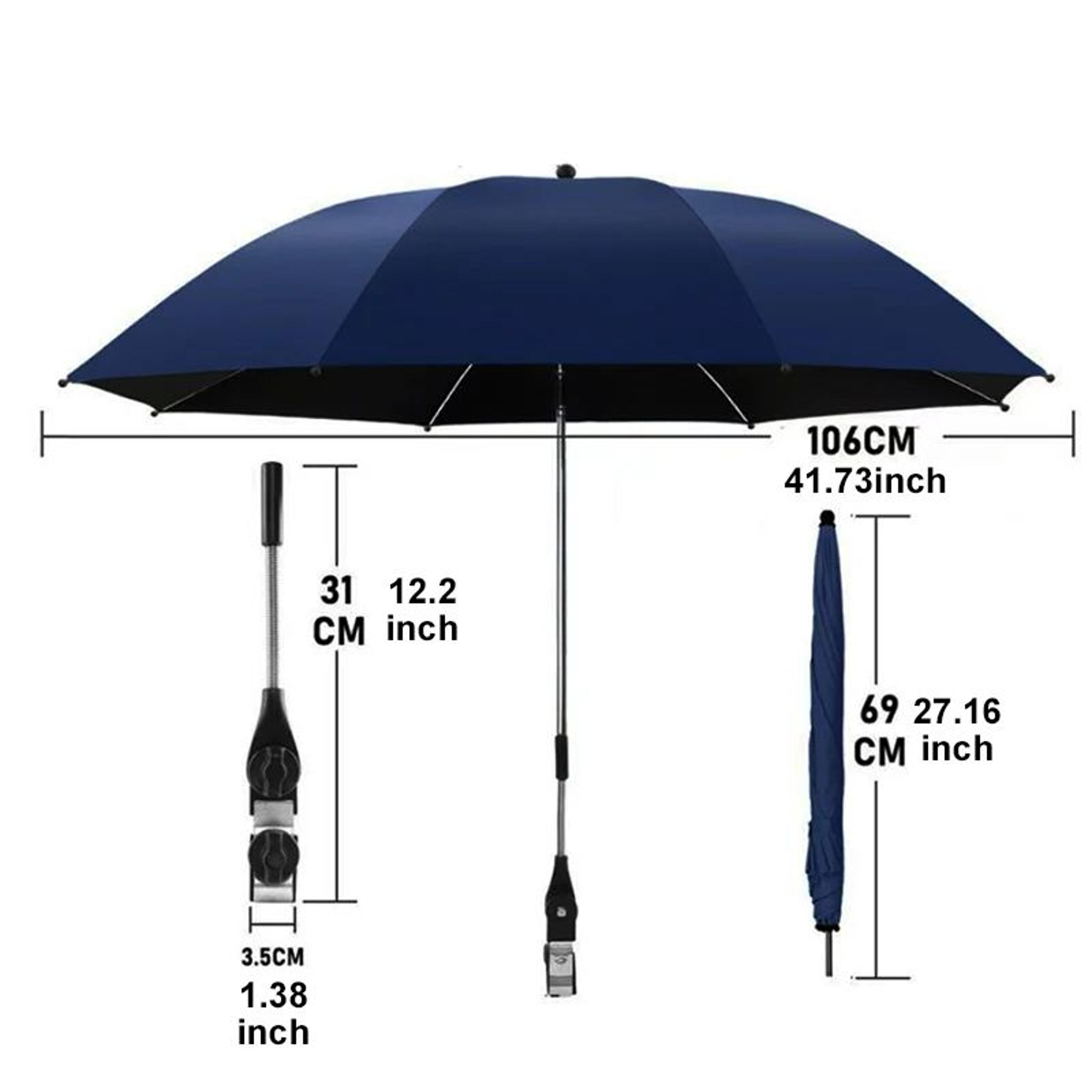 UV Protection ClipOn Chair Umbrella For Fishing Camping And Beach 1