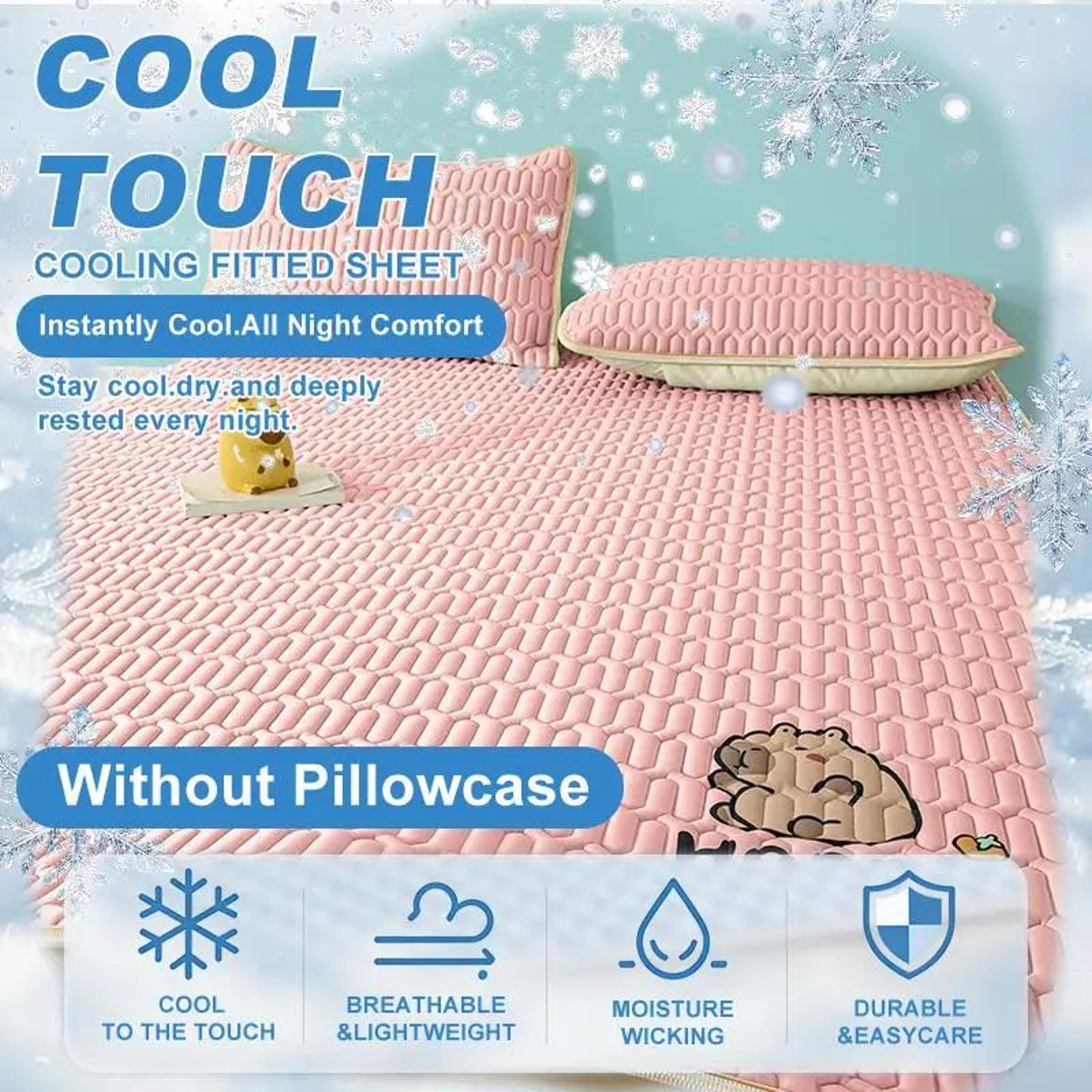 Ice Fabric Cooling Sleeping Mat Breathable Jacquard Summer Bed Pad 9