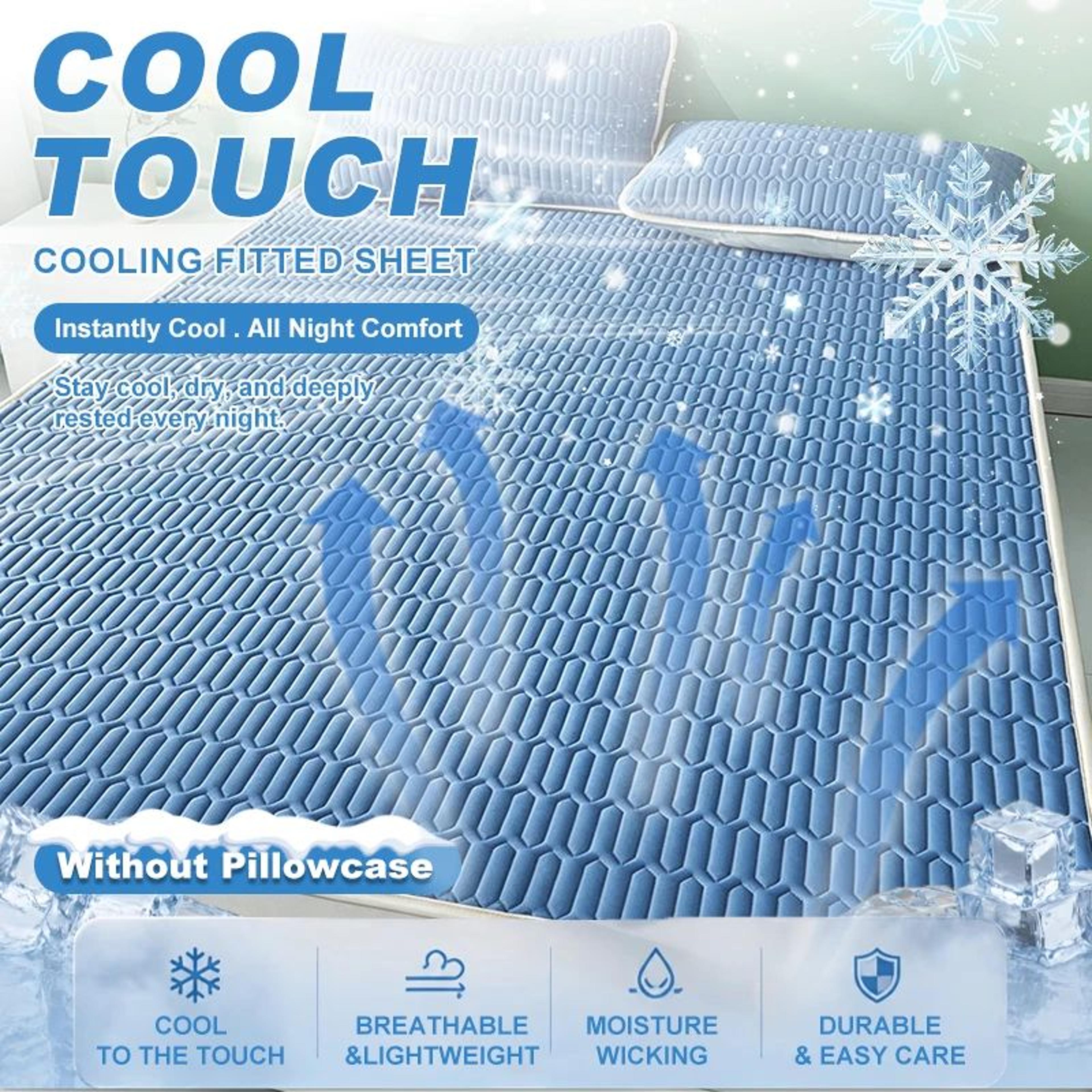 Cooling Mattress Pad Breathable Quilted Mattress Cover With Elastic Corner Straps 6