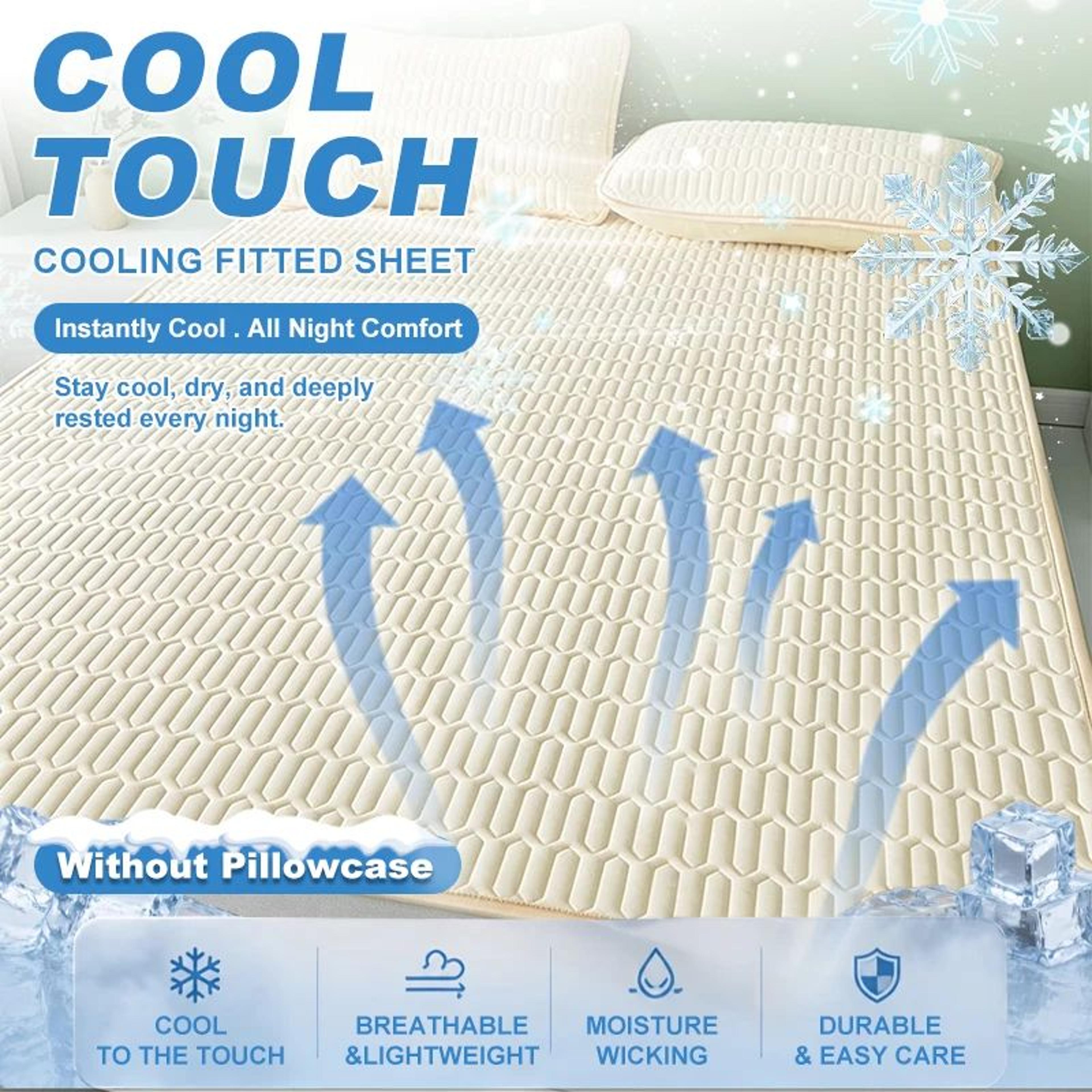 Cooling Mattress Pad Breathable Quilted Mattress Cover With Elastic Corner Straps 8