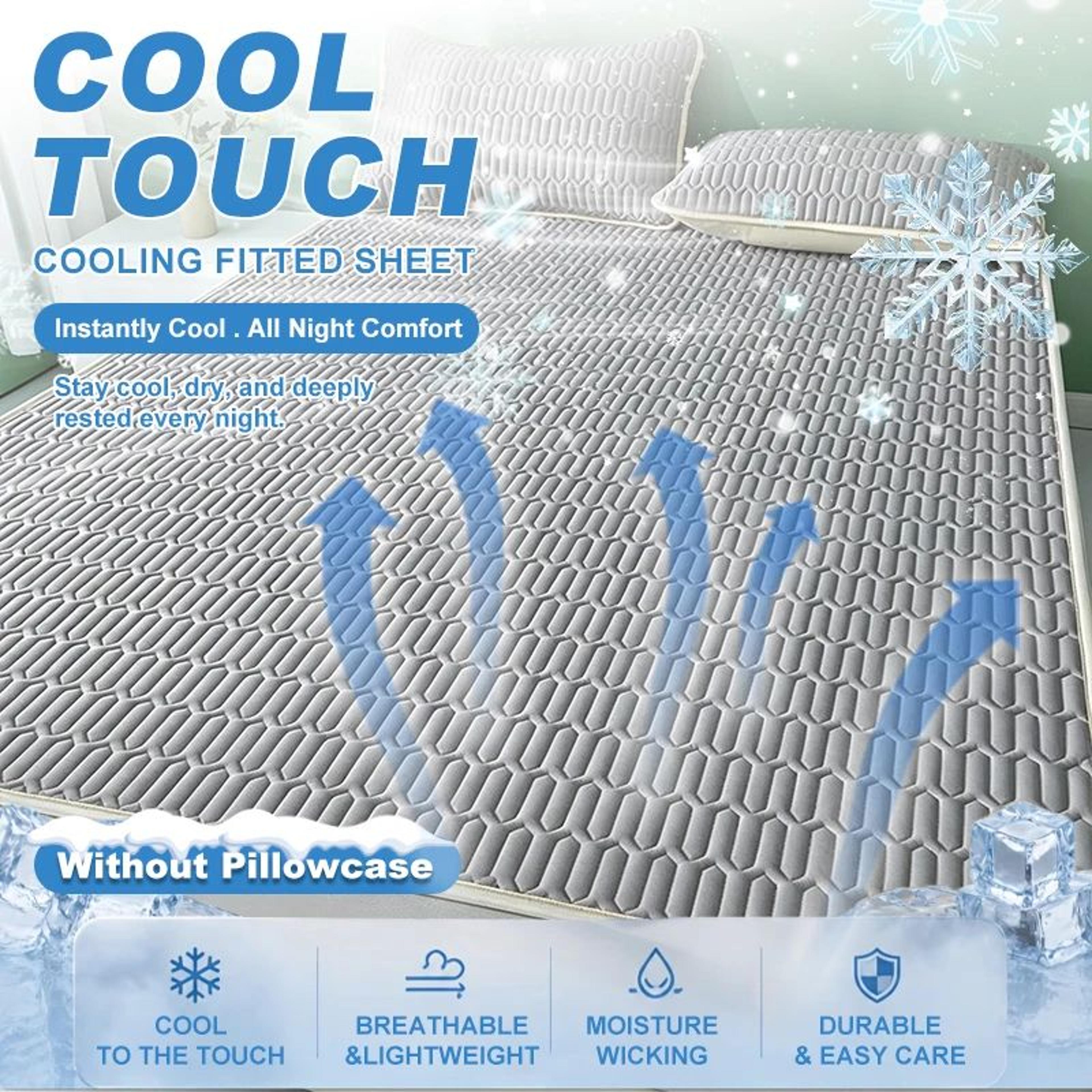 Cooling Mattress Pad Breathable Quilted Mattress Cover With Elastic Corner Straps 11