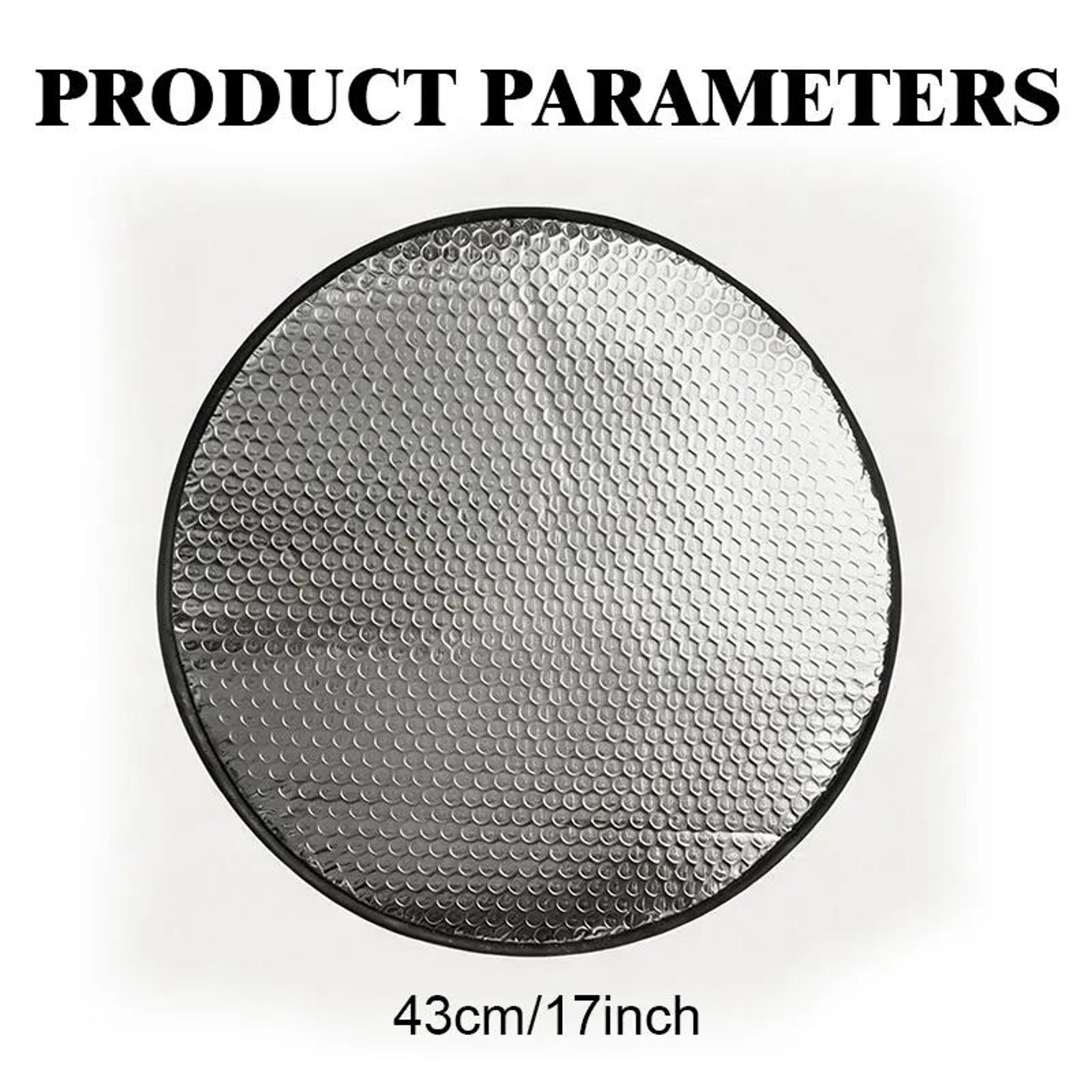 Universal Reflective Steering Wheel Sunshade Cover Foldable Heat And UV Protector 1