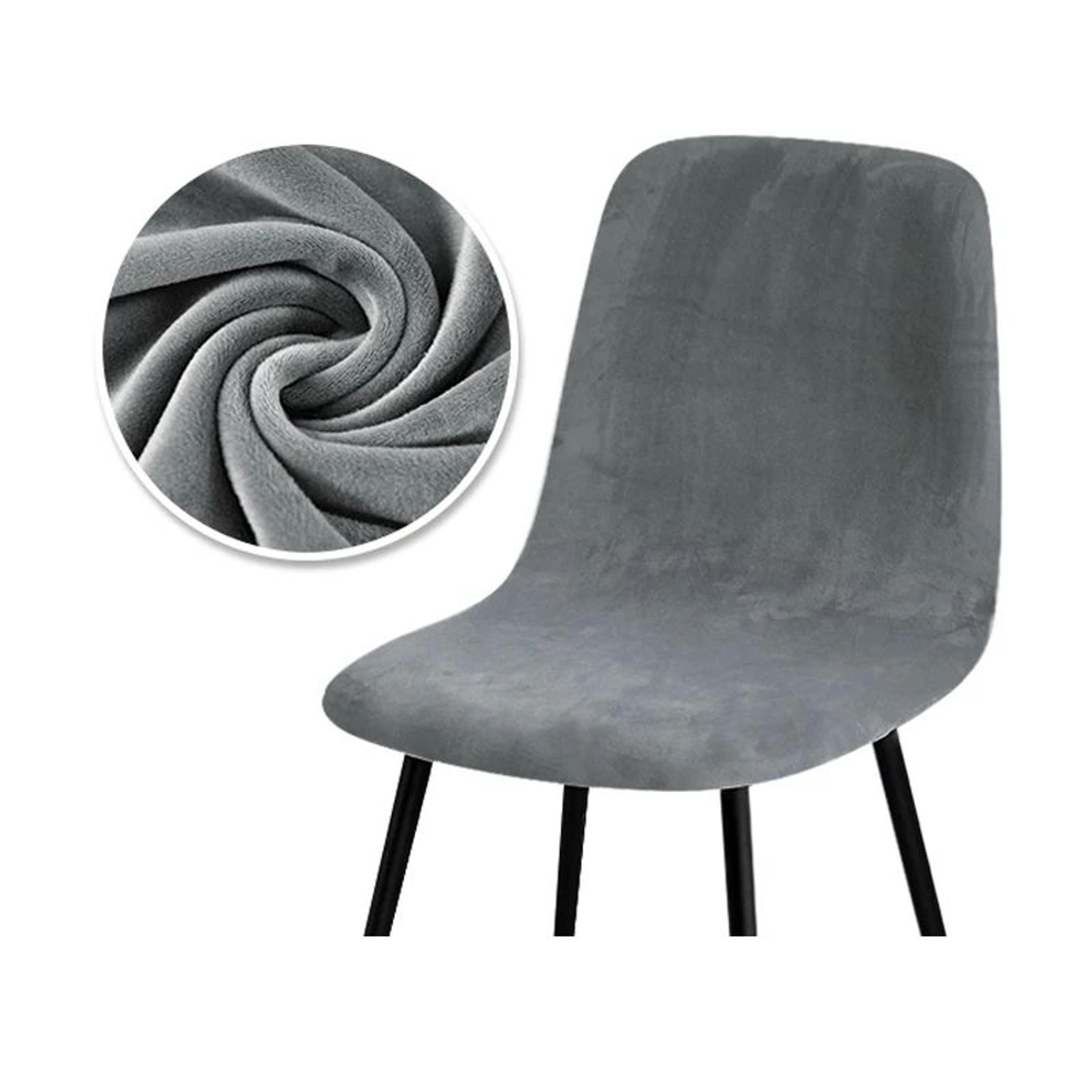 Velvet Stretch Bar Chair Cover Soft Solid Color Protective Slipcover 14