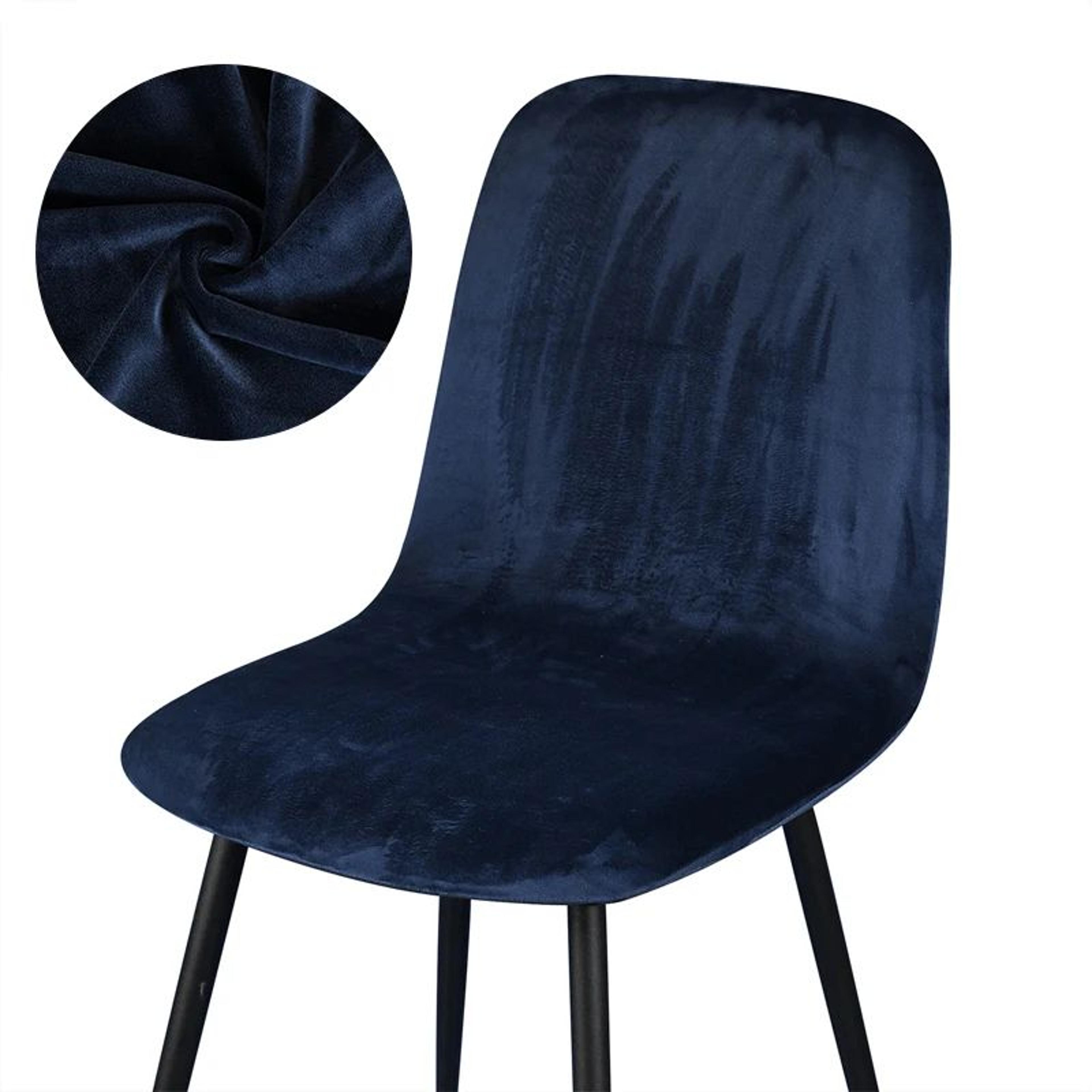 Velvet Stretch Bar Chair Cover Soft Solid Color Protective Slipcover 19