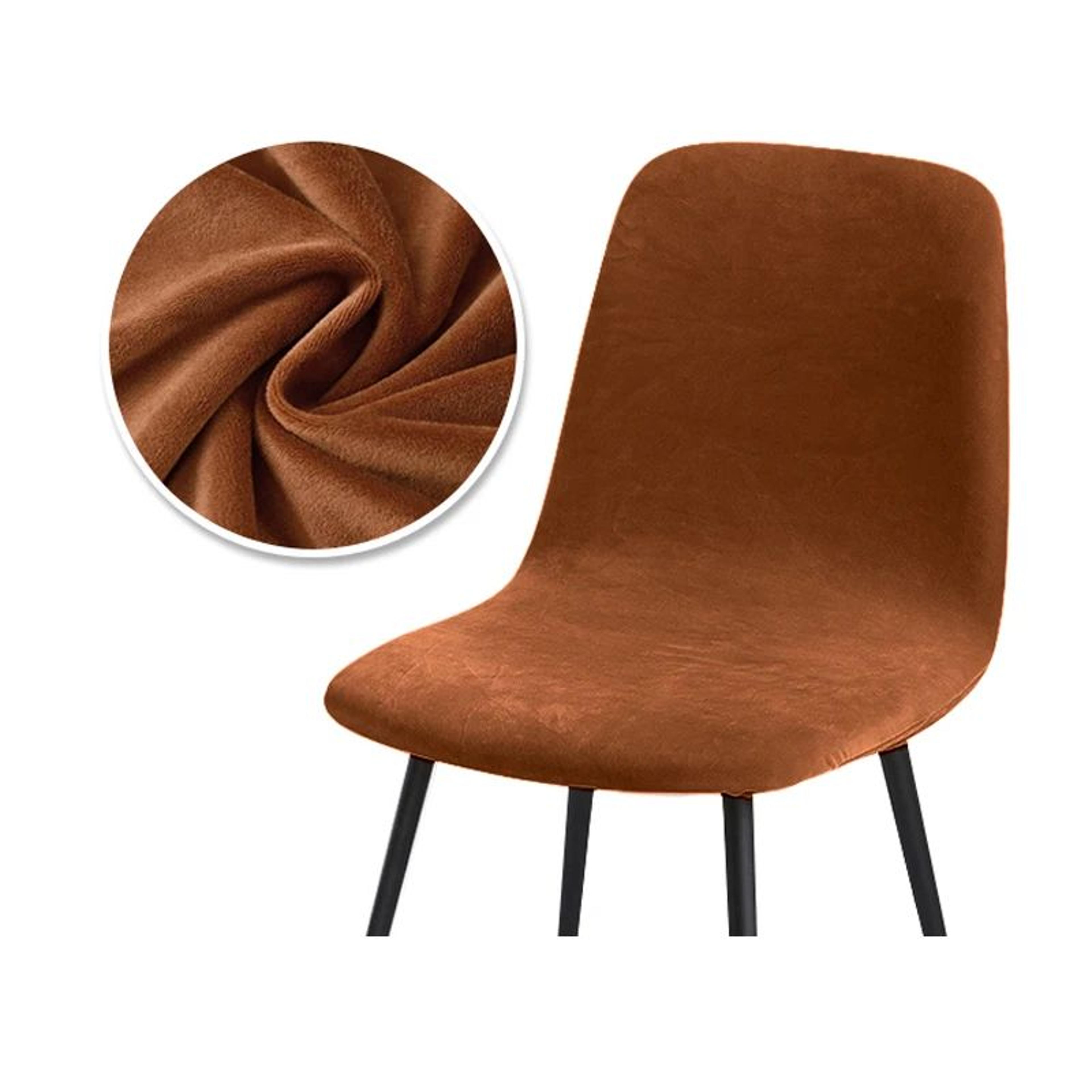 Velvet Stretch Bar Chair Cover Soft Solid Color Protective Slipcover 20
