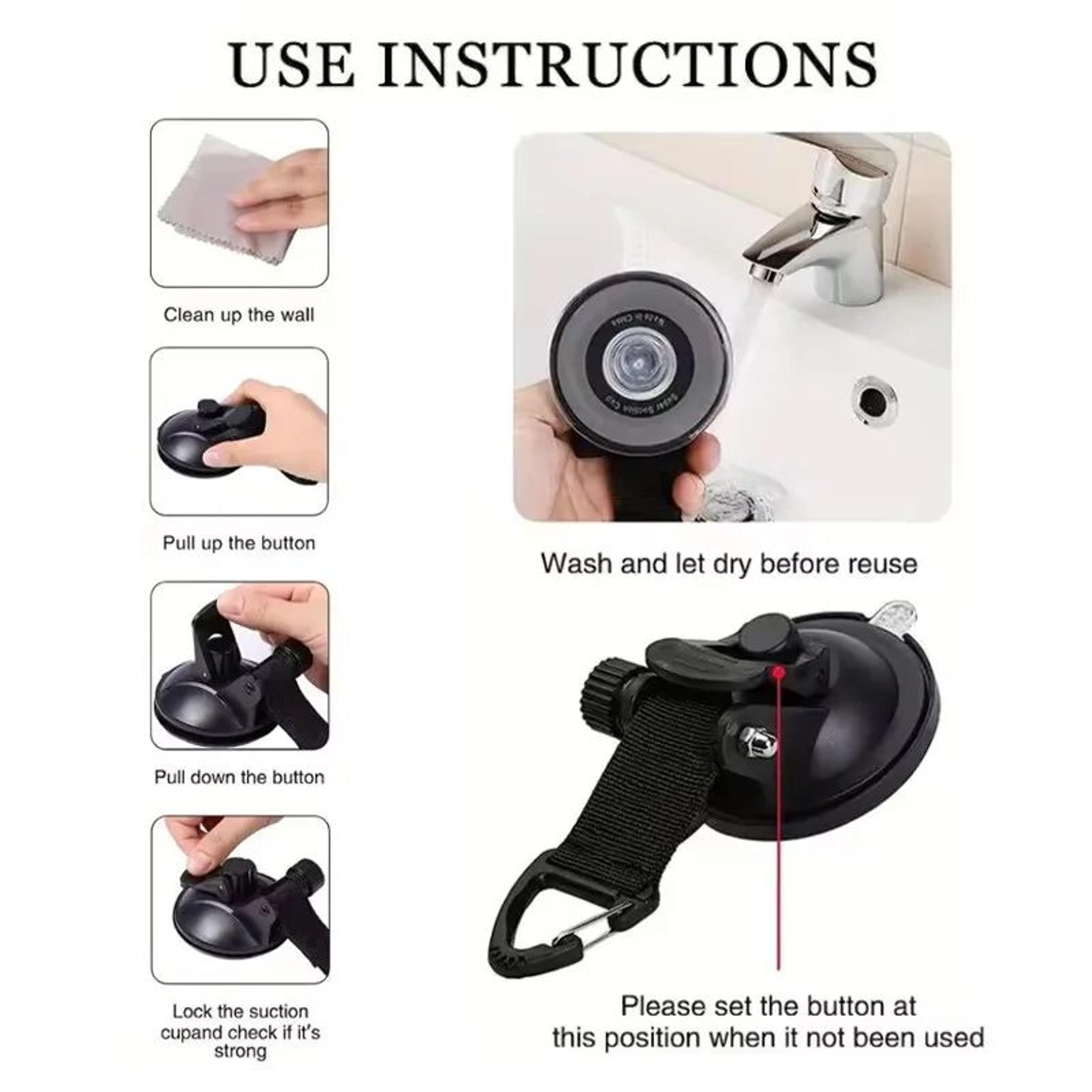 24PCS Car Tent Suction Cup Awning Anchors With Securing Hooks 2