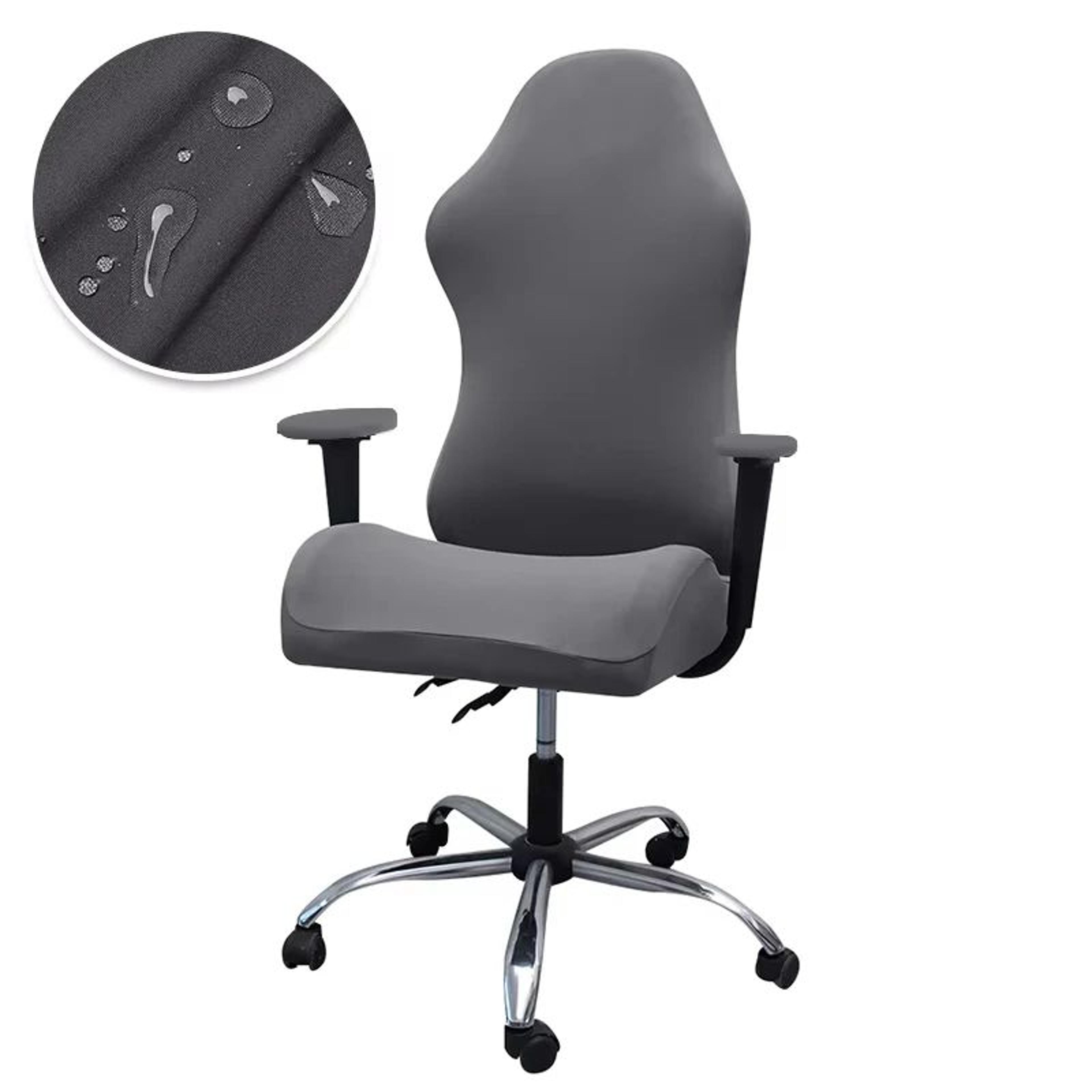 Waterproof Stretch Gaming Chair Cover Soft Milk Silk Office Chair Protector 4