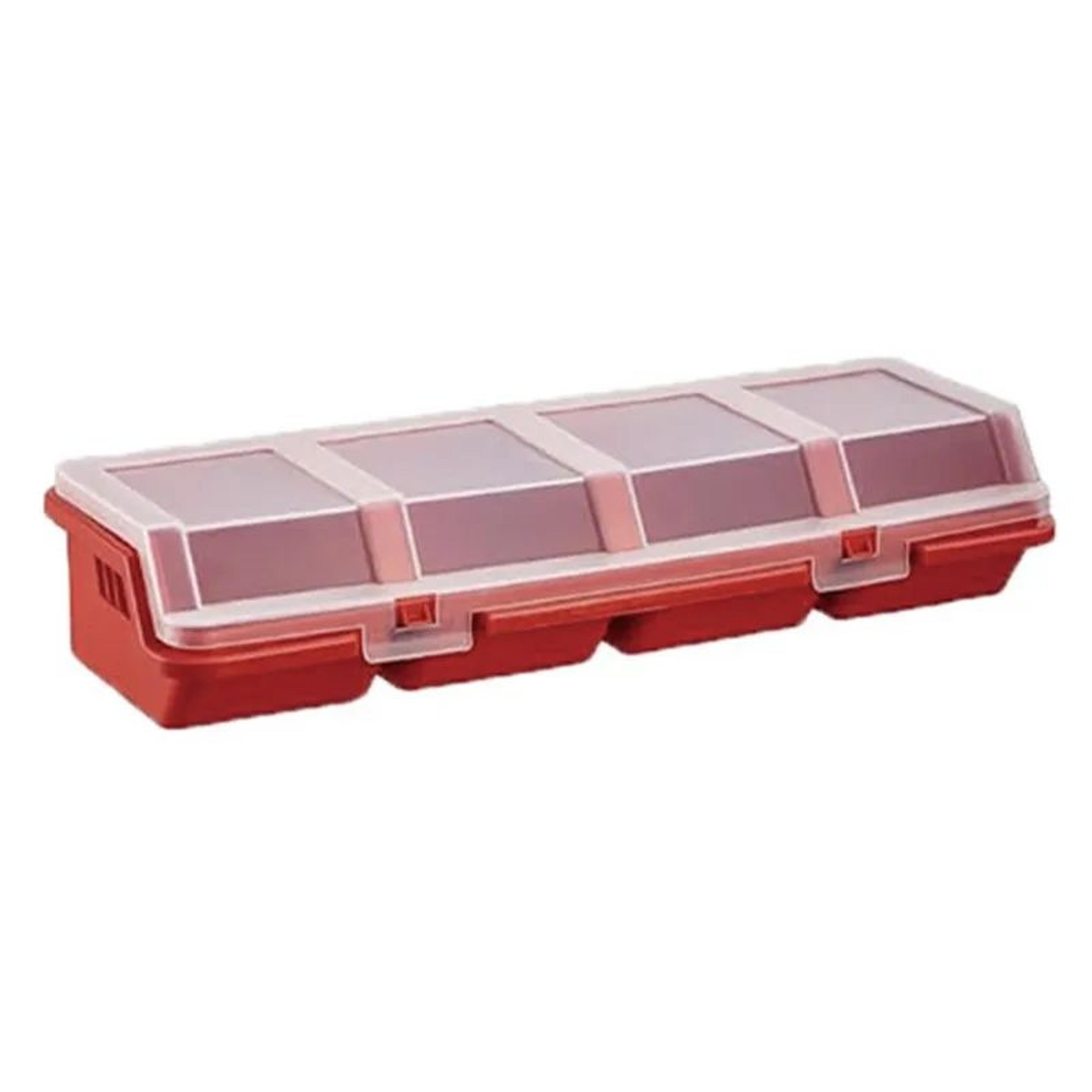 4Compartment Parts Storage Box With Lid Screw And Hardware Organizer 6