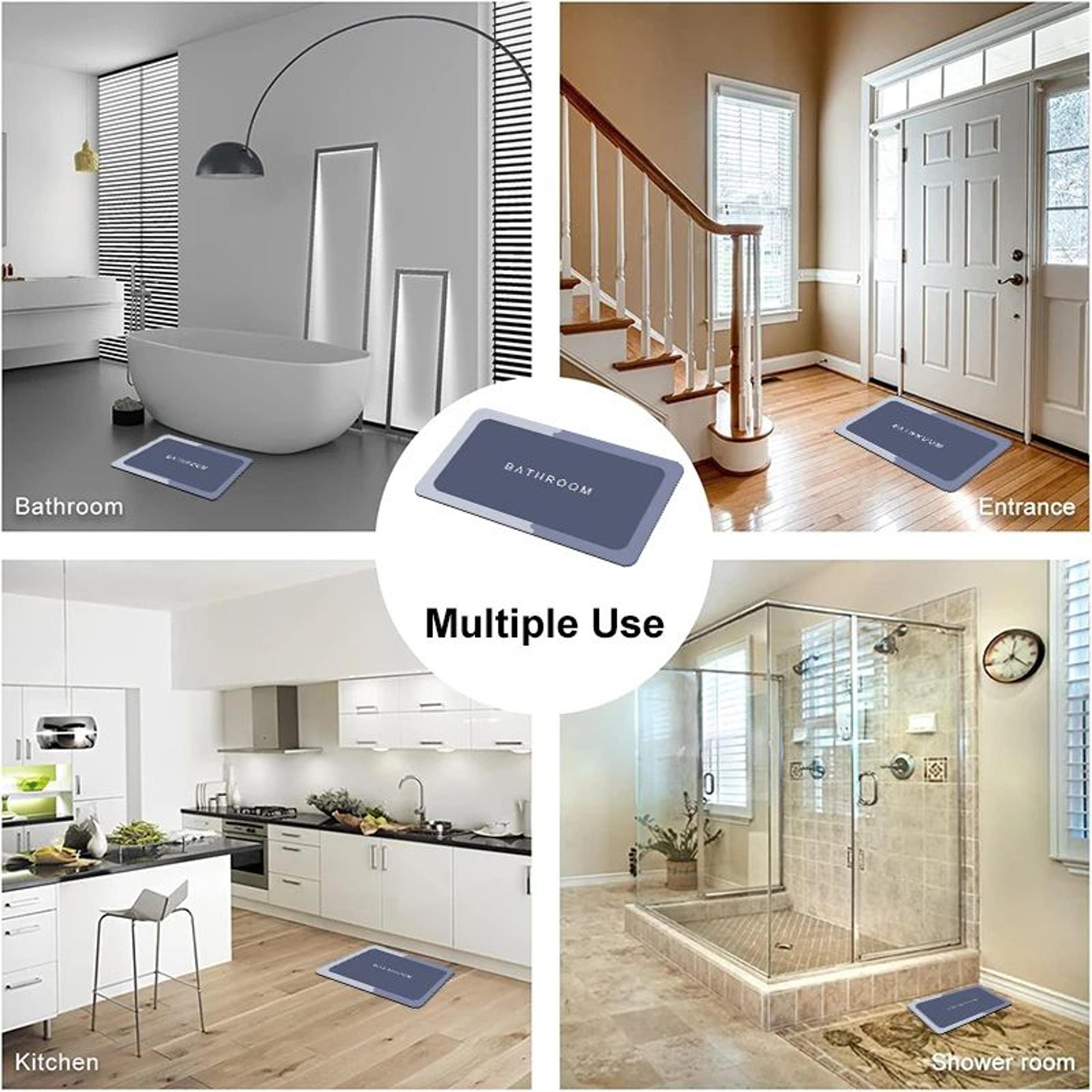 Soft Diatomite Quick Dry Non Slip Bath Mat 4